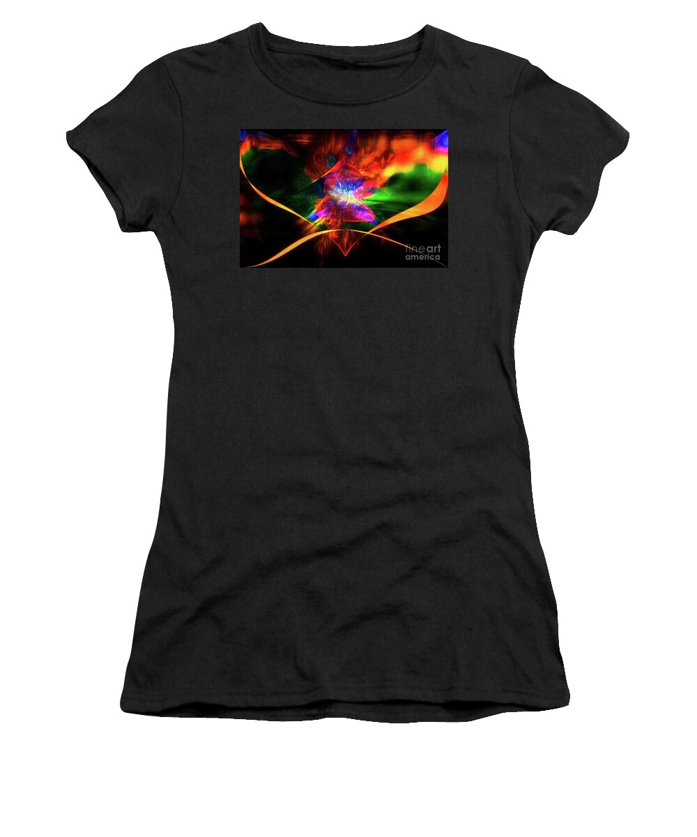 Abstract Women's T-Shirt featuring the photograph The Awakening by Geraldine DeBoer