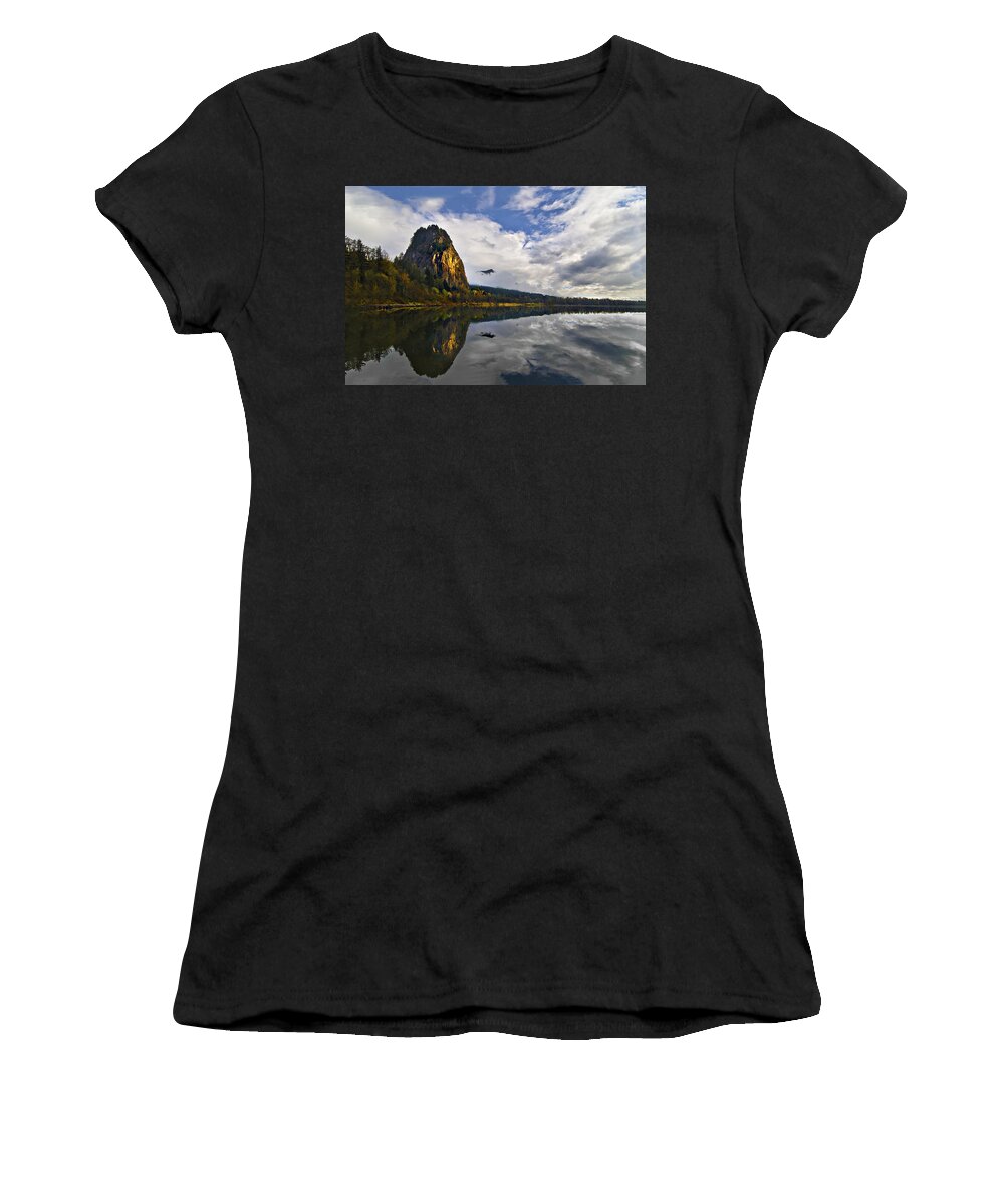 River Women's T-Shirt featuring the photograph The Beacon by John Christopher