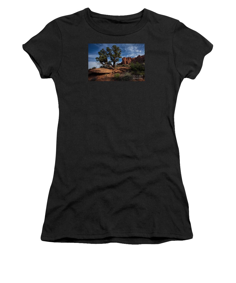 Utah Women's T-Shirt featuring the photograph The Canyon Trail by Jim Garrison