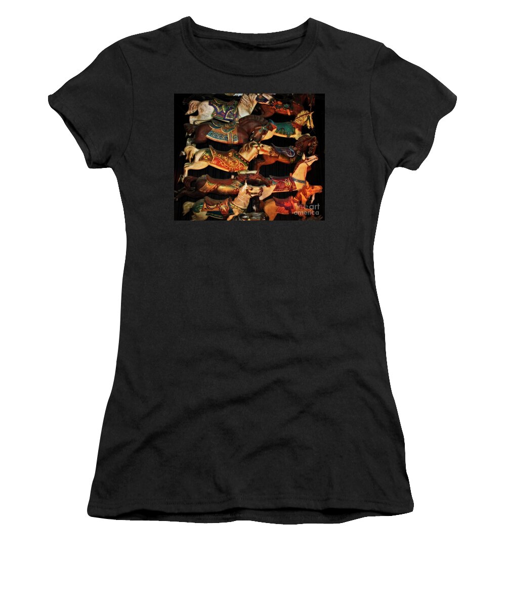  Joni Mitchell Women's T-Shirt featuring the photograph The Circle Game by Mary Machare