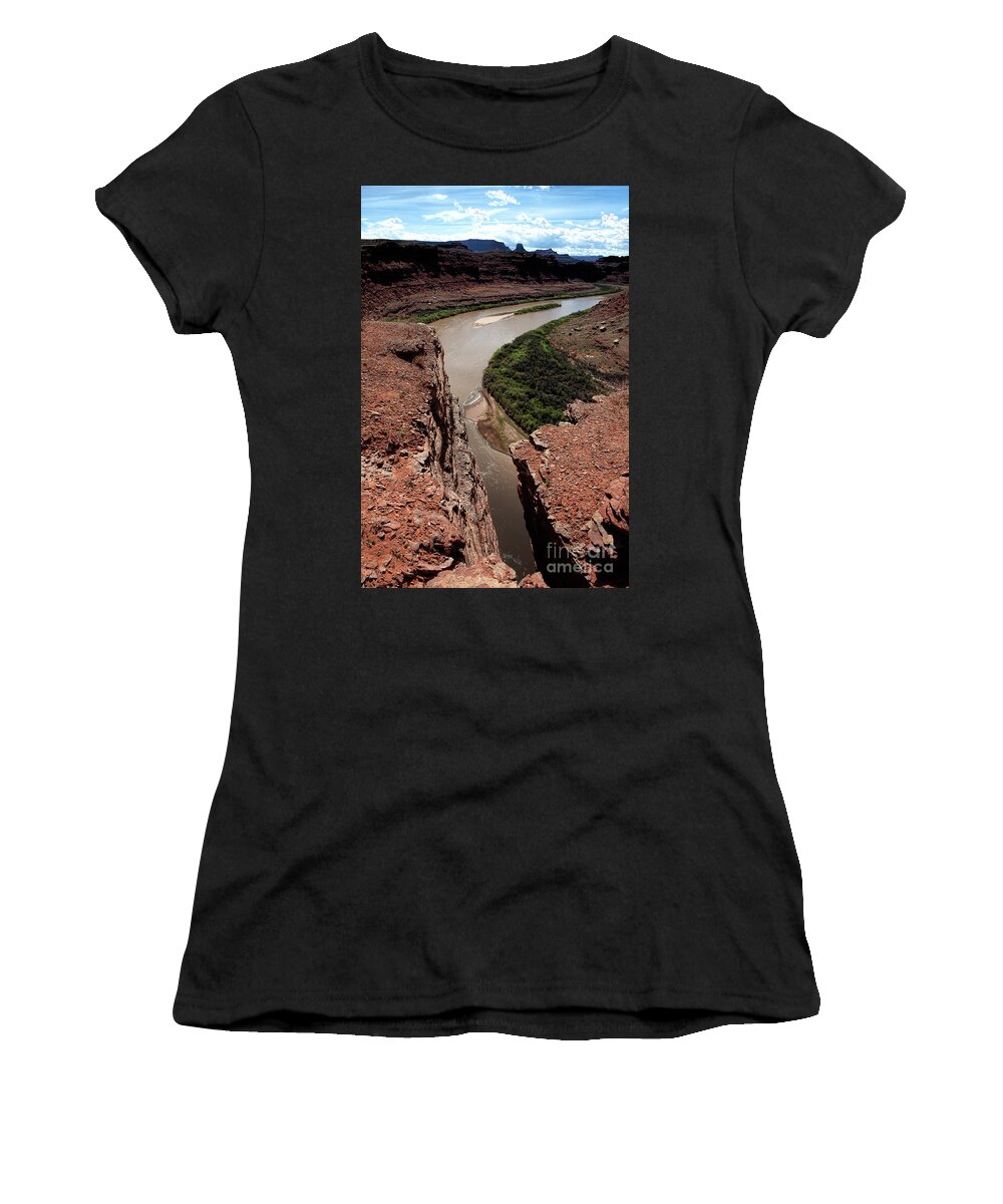 Landscape Women's T-Shirt featuring the photograph The Cleft of the Rock by Jim Garrison