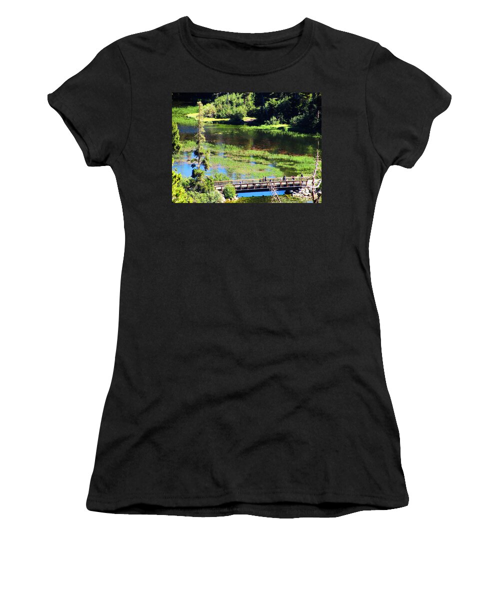 Nature Women's T-Shirt featuring the photograph The Crossing by Marilyn Diaz