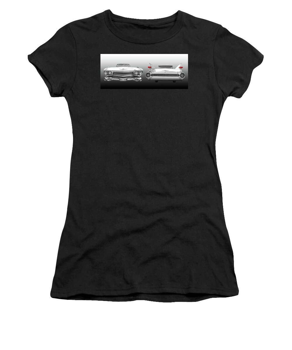 Cadillac Women's T-Shirt featuring the photograph The Fabulous '59 Cadillac by Gill Billington