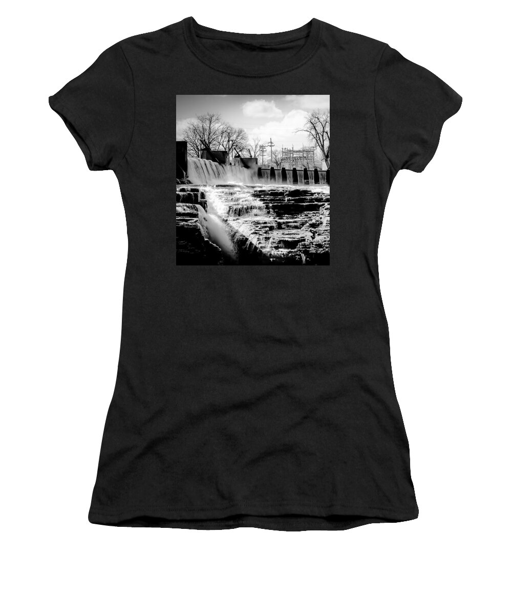 Glens Falls Women's T-Shirt featuring the photograph The Falls by Kendall McKernon