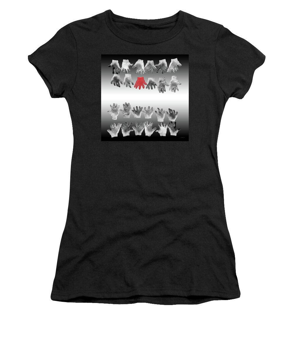 2d Women's T-Shirt featuring the photograph The Gloves Are Off Color Select by Brian Wallace