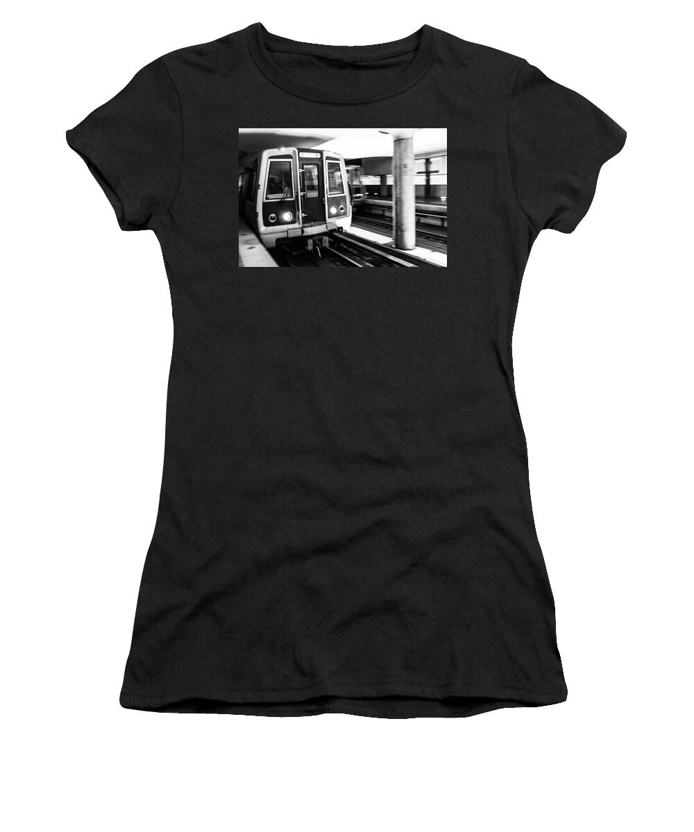 Metro Women's T-Shirt featuring the photograph The Metro by SR Green