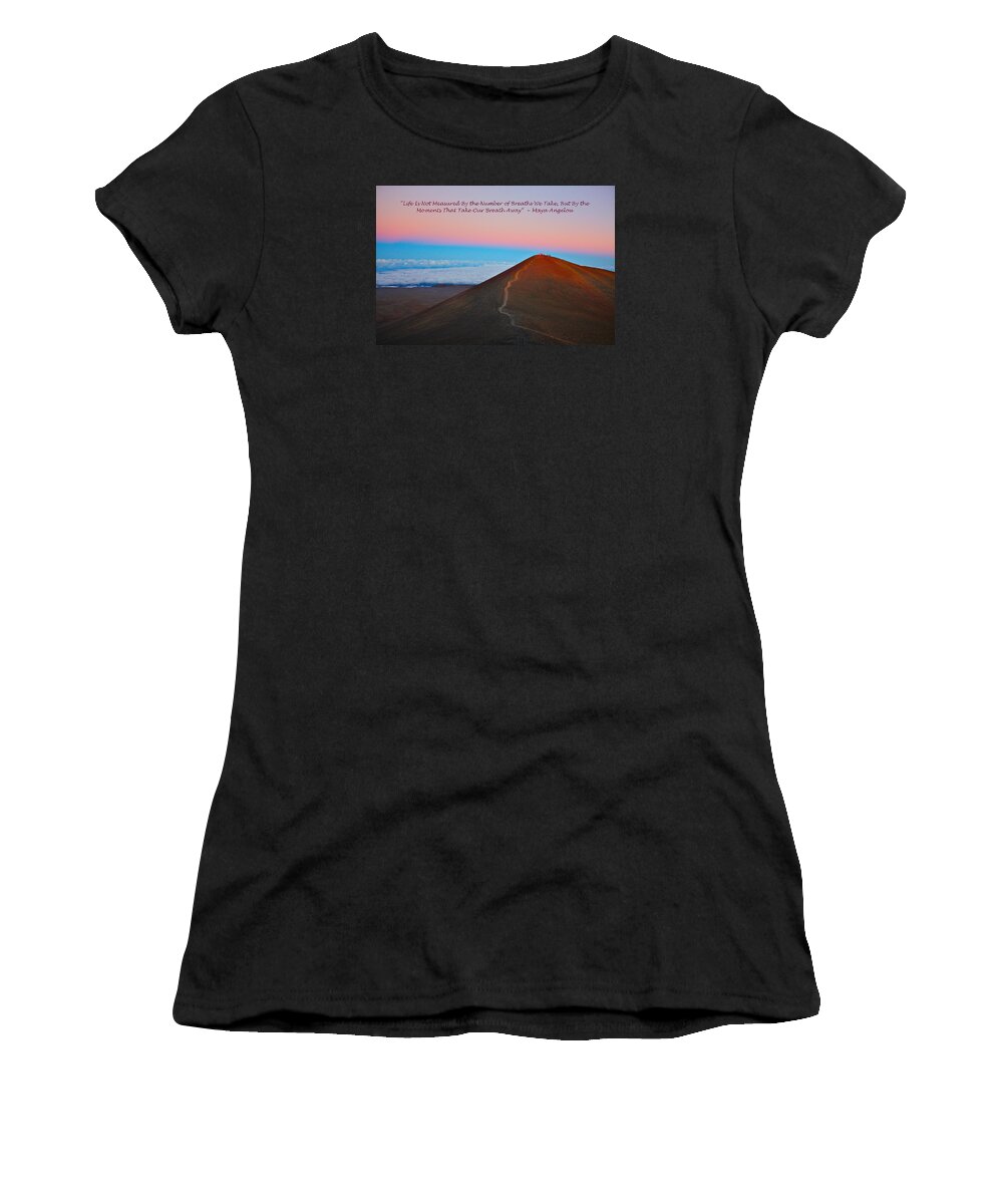 Volcanoes National Park Hawaii Women's T-Shirt featuring the photograph The Moments That Take Our Breath Away by Venetia Featherstone-Witty