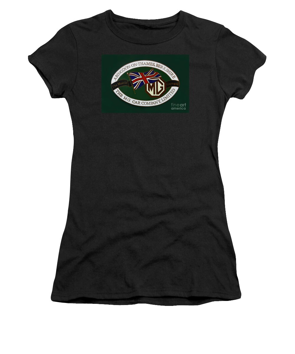 The Morris Garages Women's T-Shirt featuring the photograph The Morris Garages by Olga Hamilton