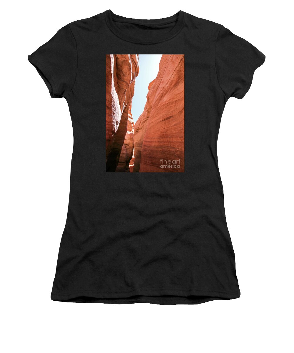 Landscapes Women's T-Shirt featuring the photograph The Red Canyon near Eilat, Israel 1 by Fabian Koldorff