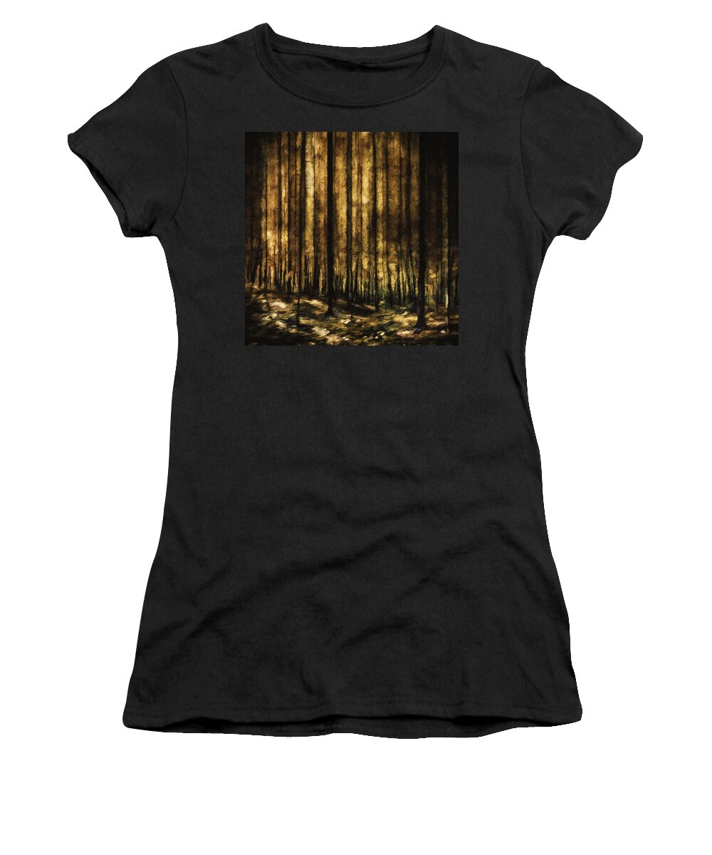 Scott Norris Photography Women's T-Shirt featuring the photograph The Silent Woods by Scott Norris