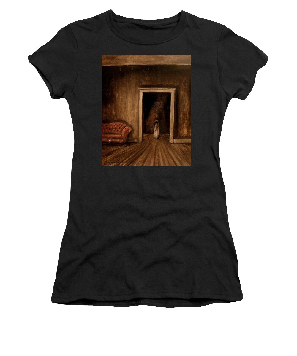 Halloween Women's T-Shirt featuring the painting The Sisters by Daniel W Green