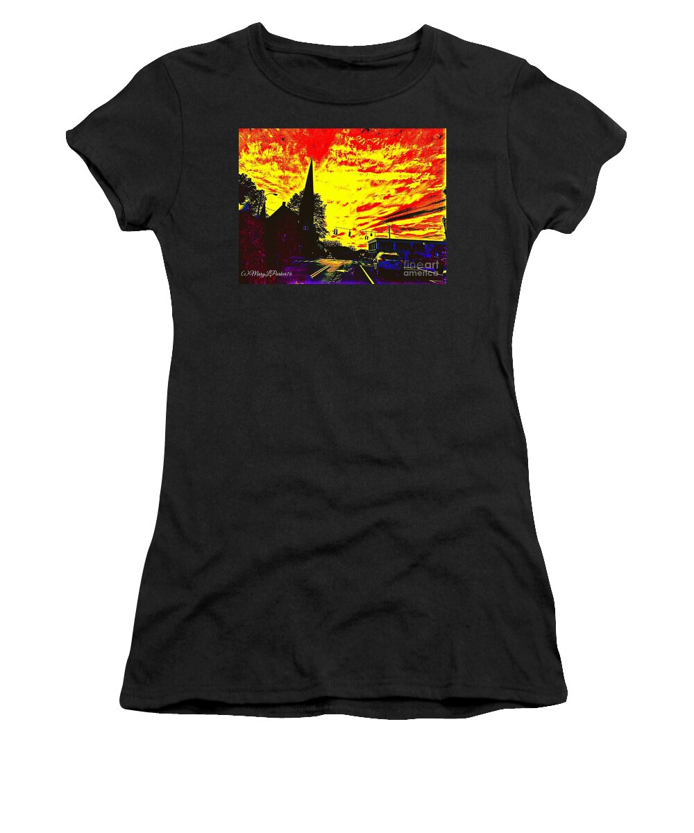 The Storm Is Here Women's T-Shirt featuring the digital art The Storm Is Here by MaryLee Parker