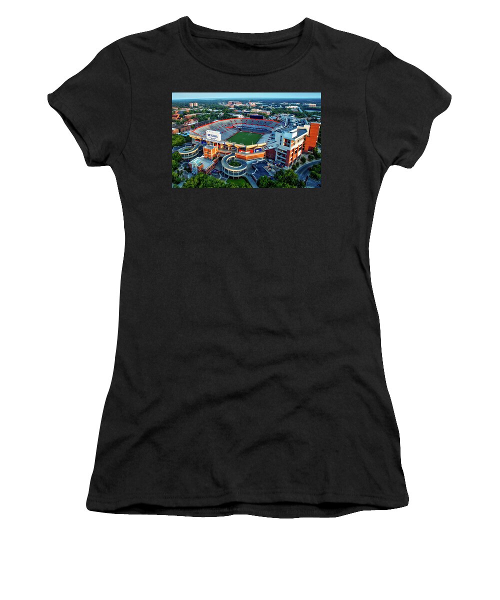 Ben Hill Griffin Stadium Women's T-Shirt featuring the photograph The Swamp by Mountain Dreams