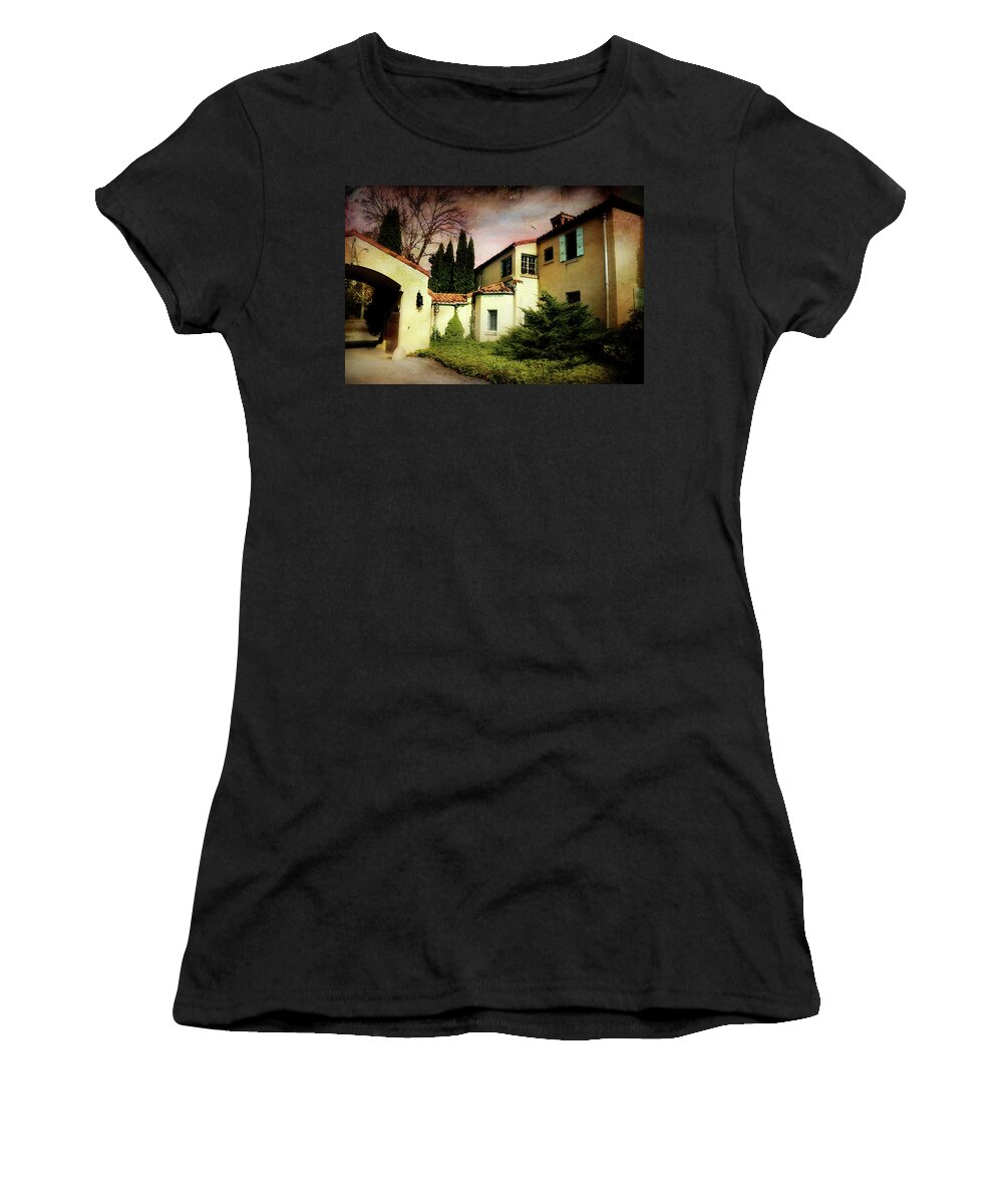 Architecture Women's T-Shirt featuring the photograph The Villa by Diana Angstadt