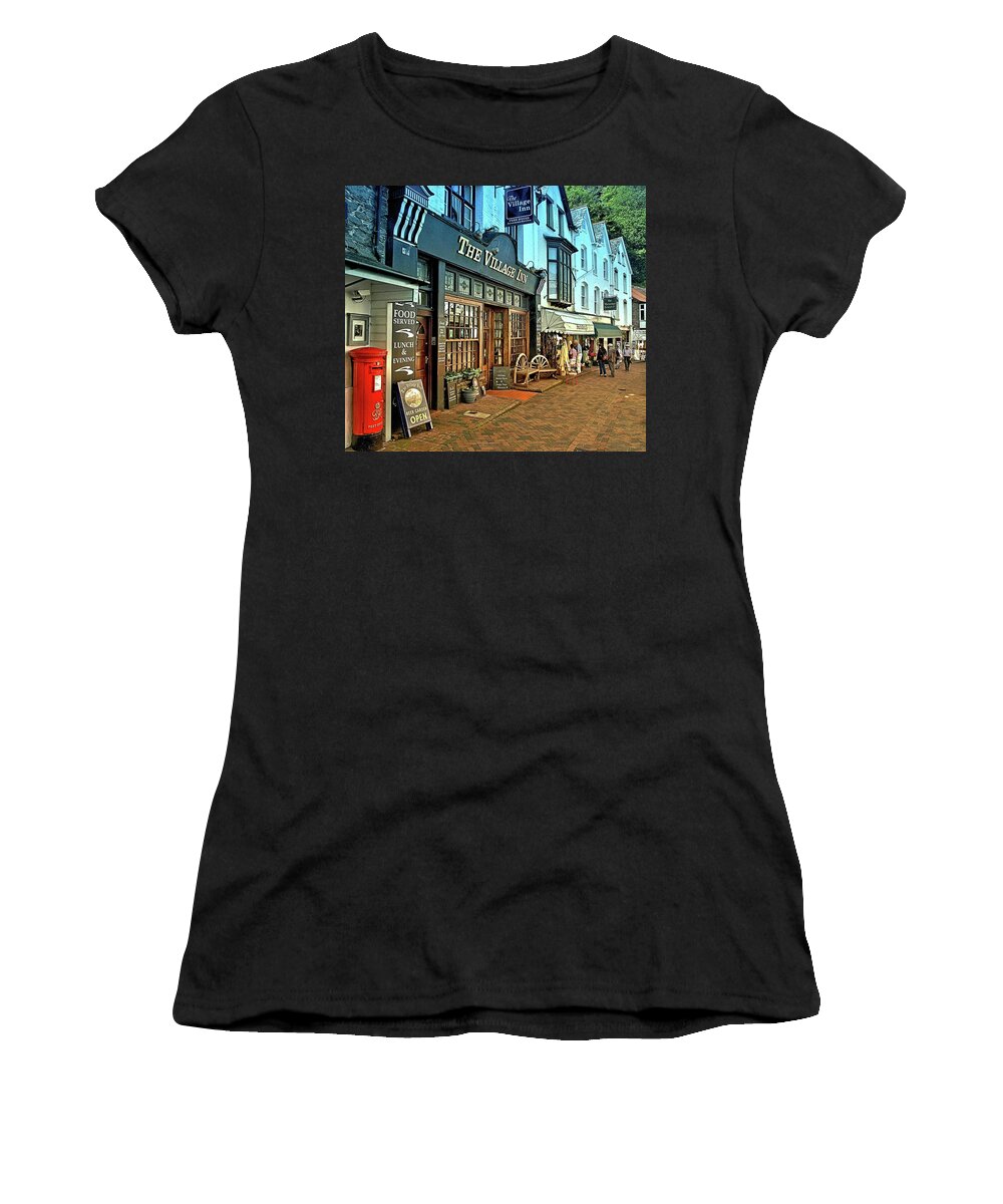 Places Women's T-Shirt featuring the photograph The Village Inn by Richard Denyer