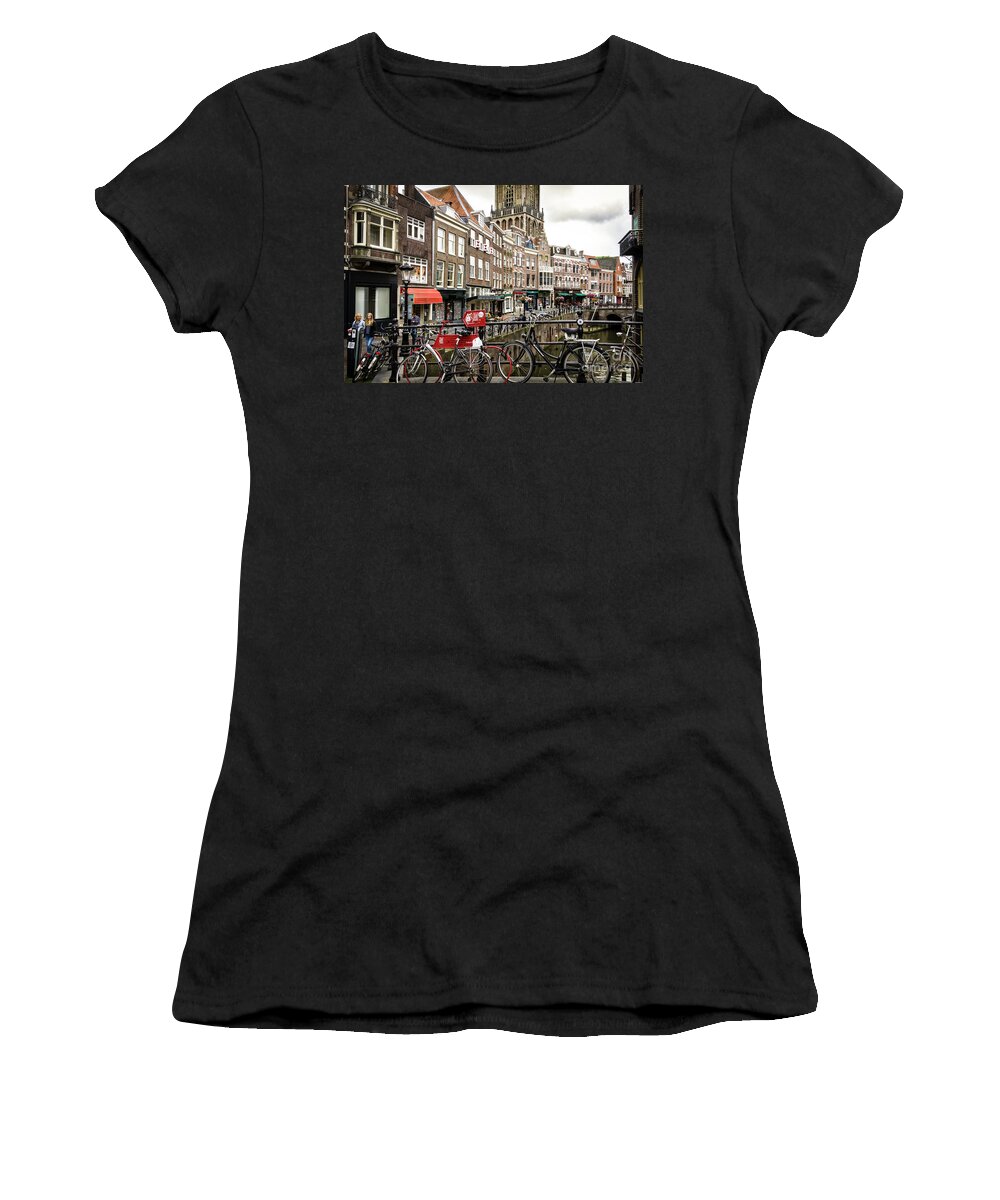 Amsterdam Women's T-Shirt featuring the photograph The Vismarkt in Utrecht by RicardMN Photography