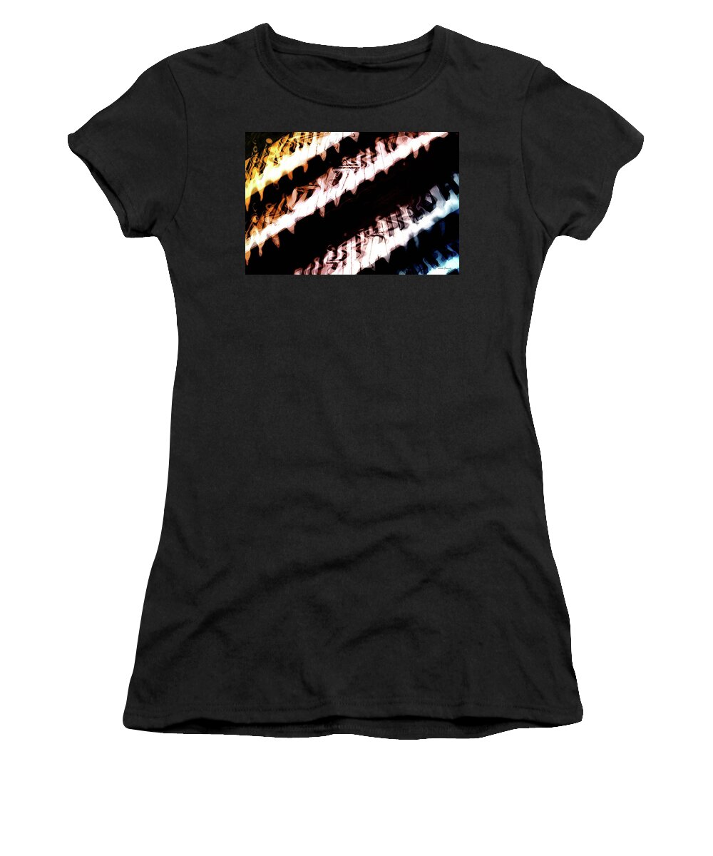 Keyboard Women's T-Shirt featuring the photograph The Wave Station by Linda Sannuti
