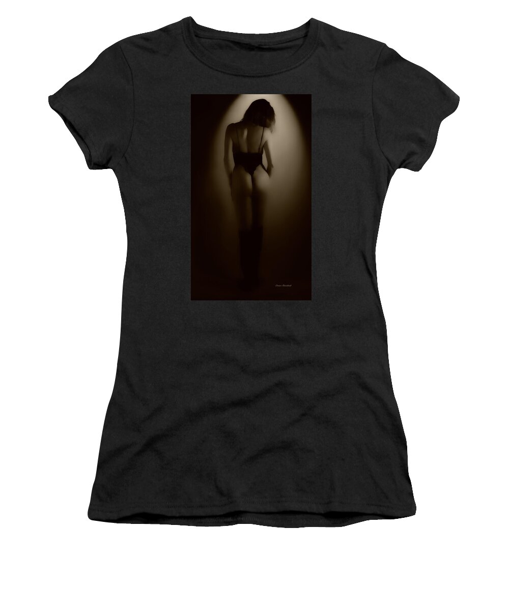 Woman Women's T-Shirt featuring the photograph Through The Keyhole by Donna Blackhall