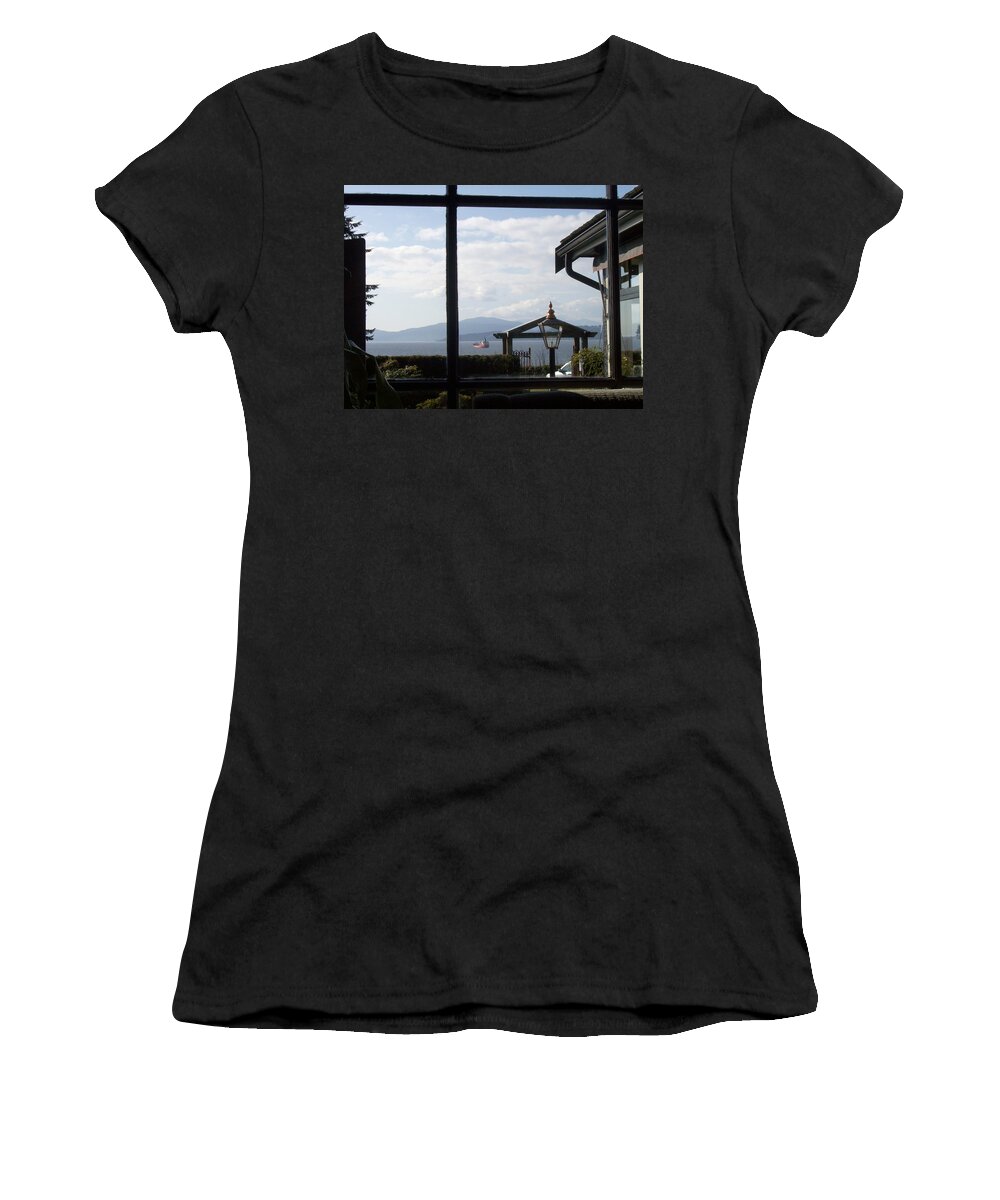City Women's T-Shirt featuring the photograph Through the Looking Glass by Mary Mikawoz