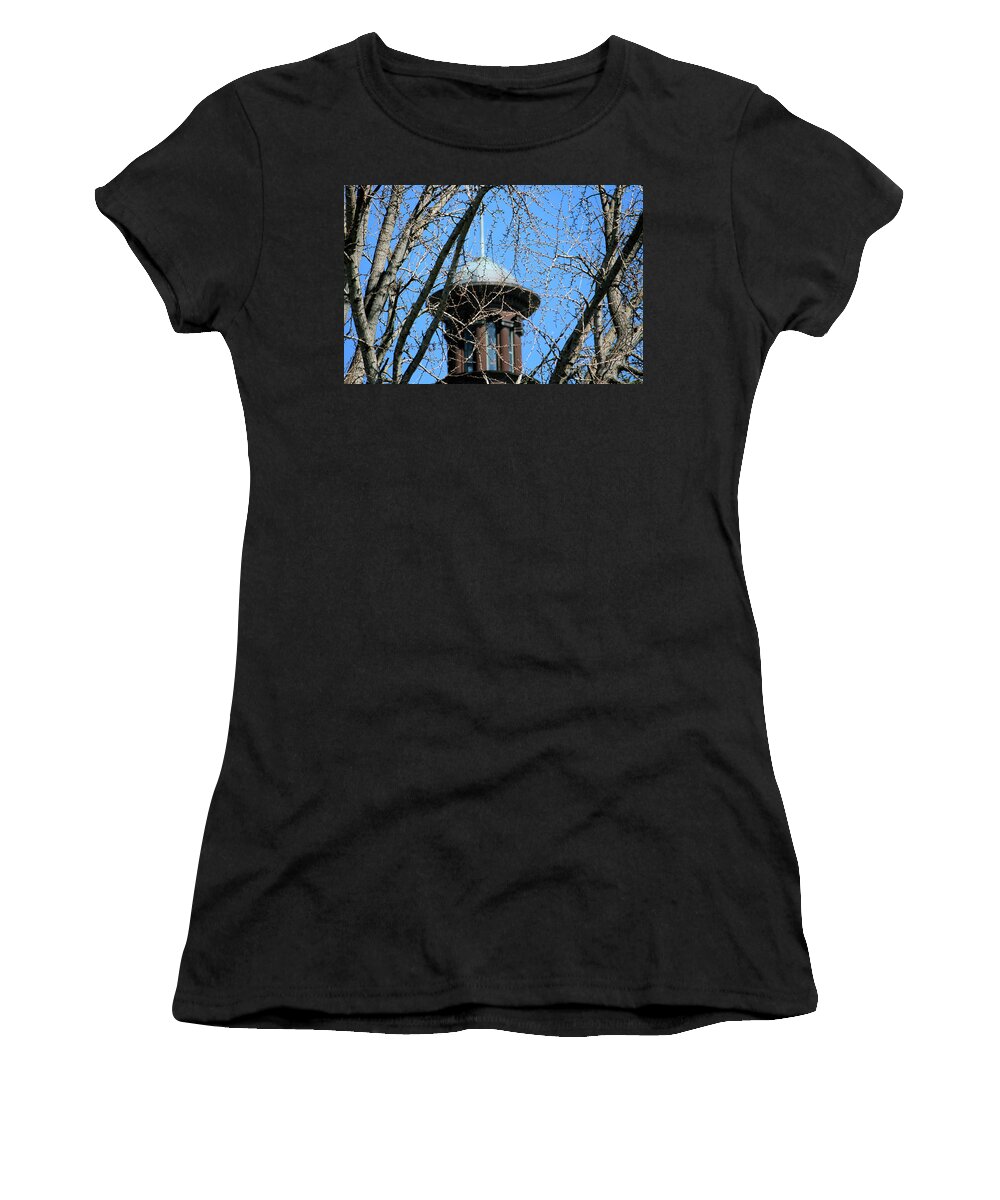 Capital Women's T-Shirt featuring the photograph Thru The Trees by Cathy Harper