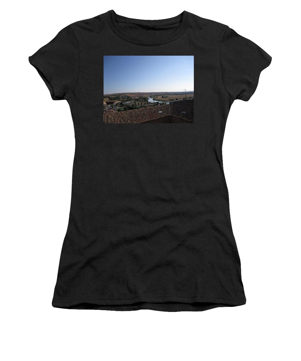 Toledo Women's T-Shirt featuring the photograph Toledo at Sunset by John Shiron