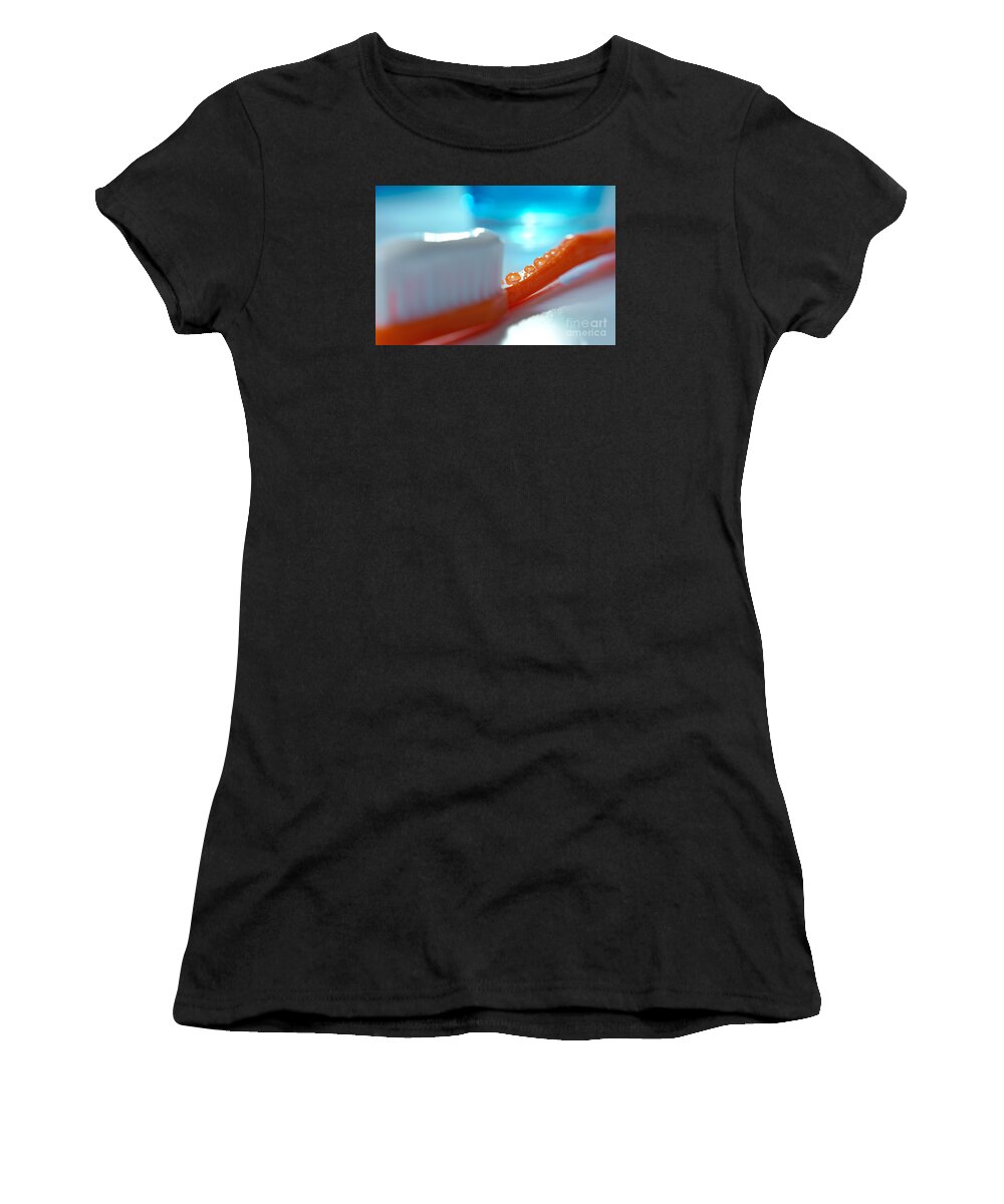 Tooth Women's T-Shirt featuring the photograph Toothbrush by Minolta D