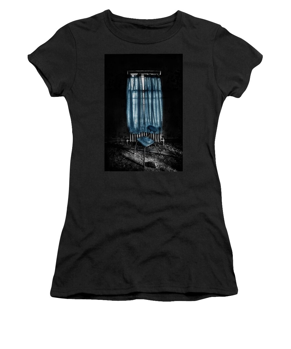 Chair Women's T-Shirt featuring the photograph Tormented In Grace by Evelina Kremsdorf