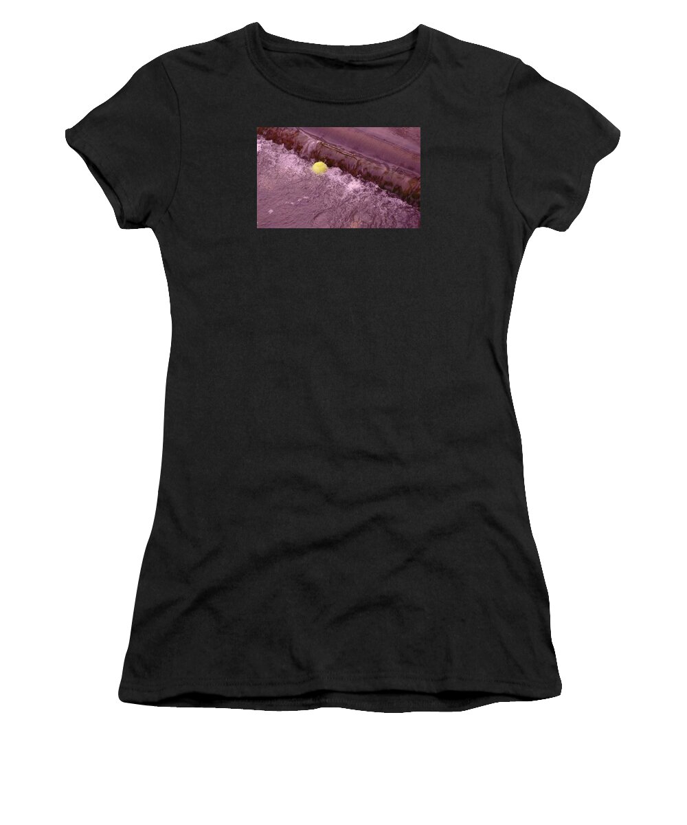 Trapped Women's T-Shirt featuring the photograph Trapped on the Weir by Adrian Wale