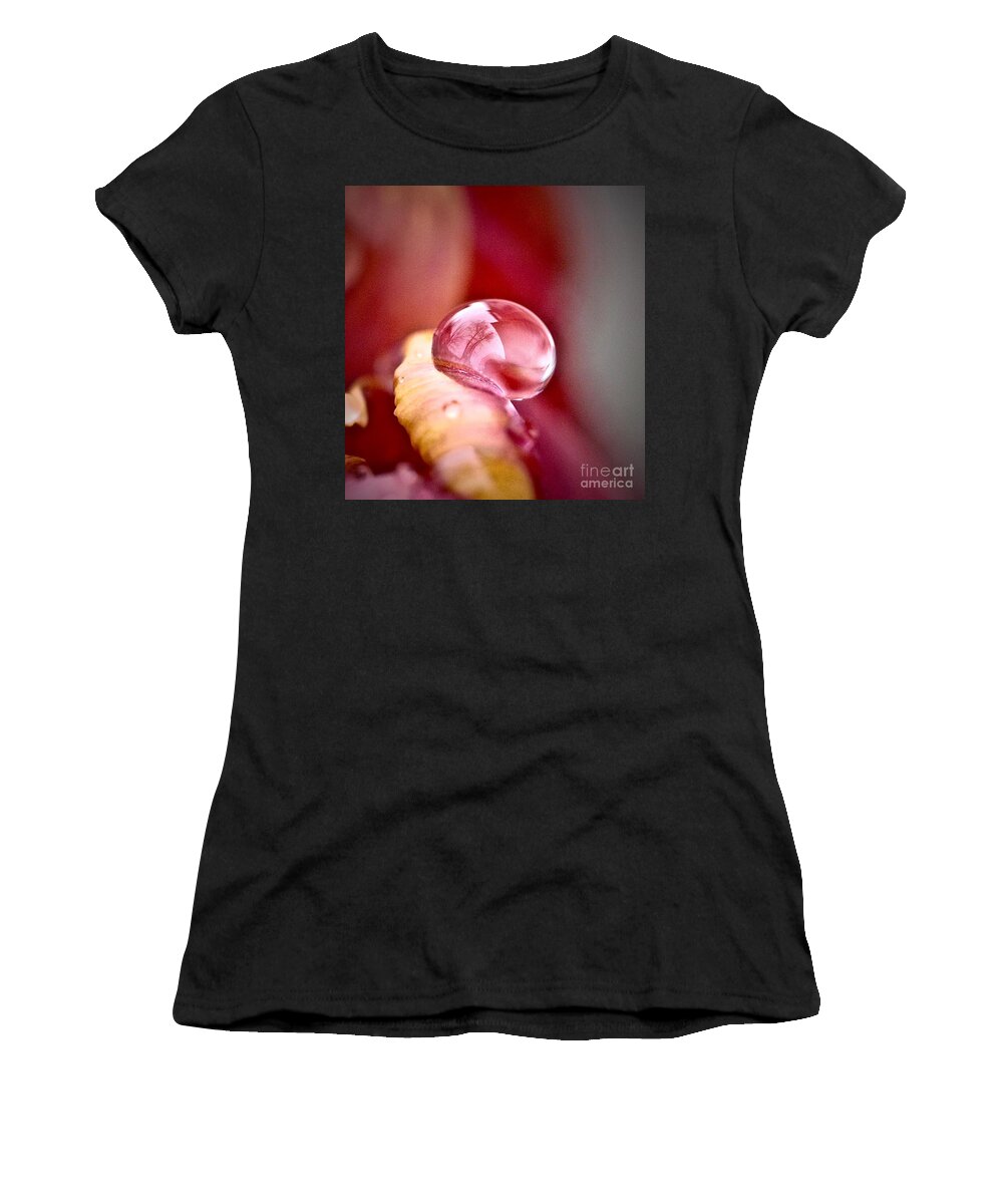 Drop Women's T-Shirt featuring the photograph Tree Reflection by Elisabeth Derichs