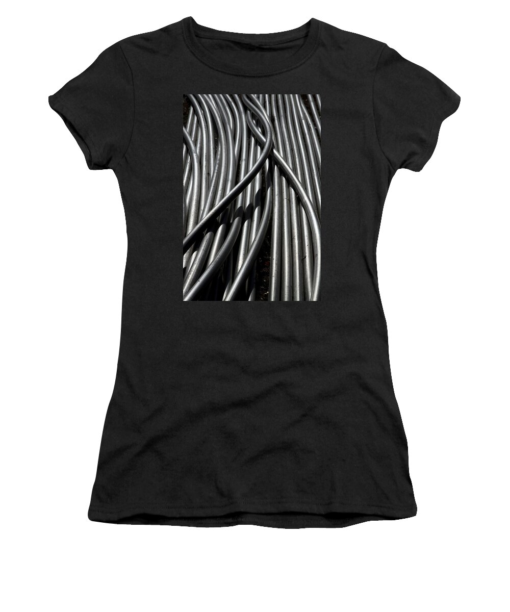 Tubes Women's T-Shirt featuring the photograph Tubular Abstract Art Number 13 by James BO Insogna