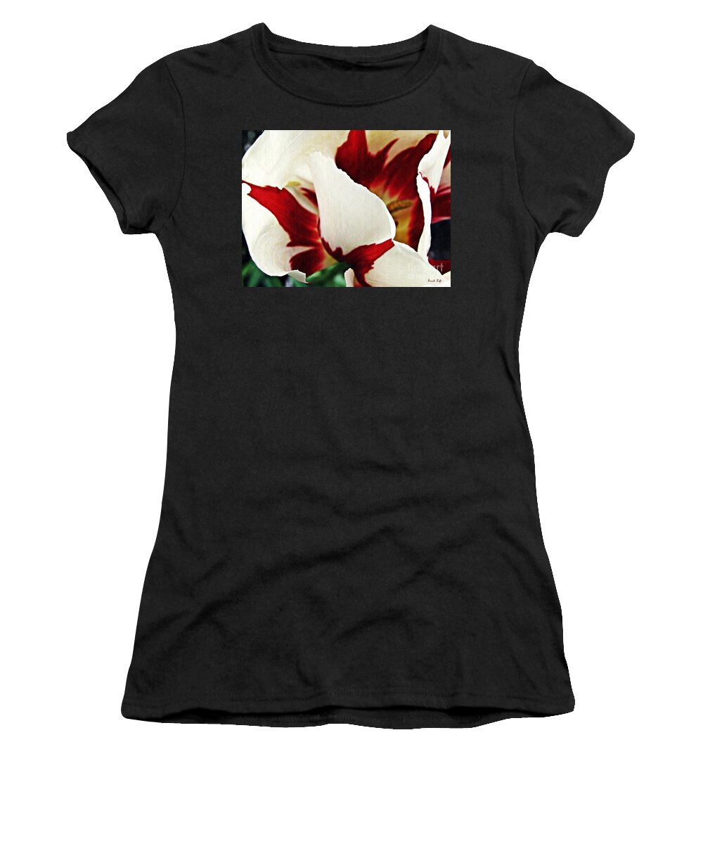 Tulip Women's T-Shirt featuring the photograph Tulip Abstract 10 by Sarah Loft