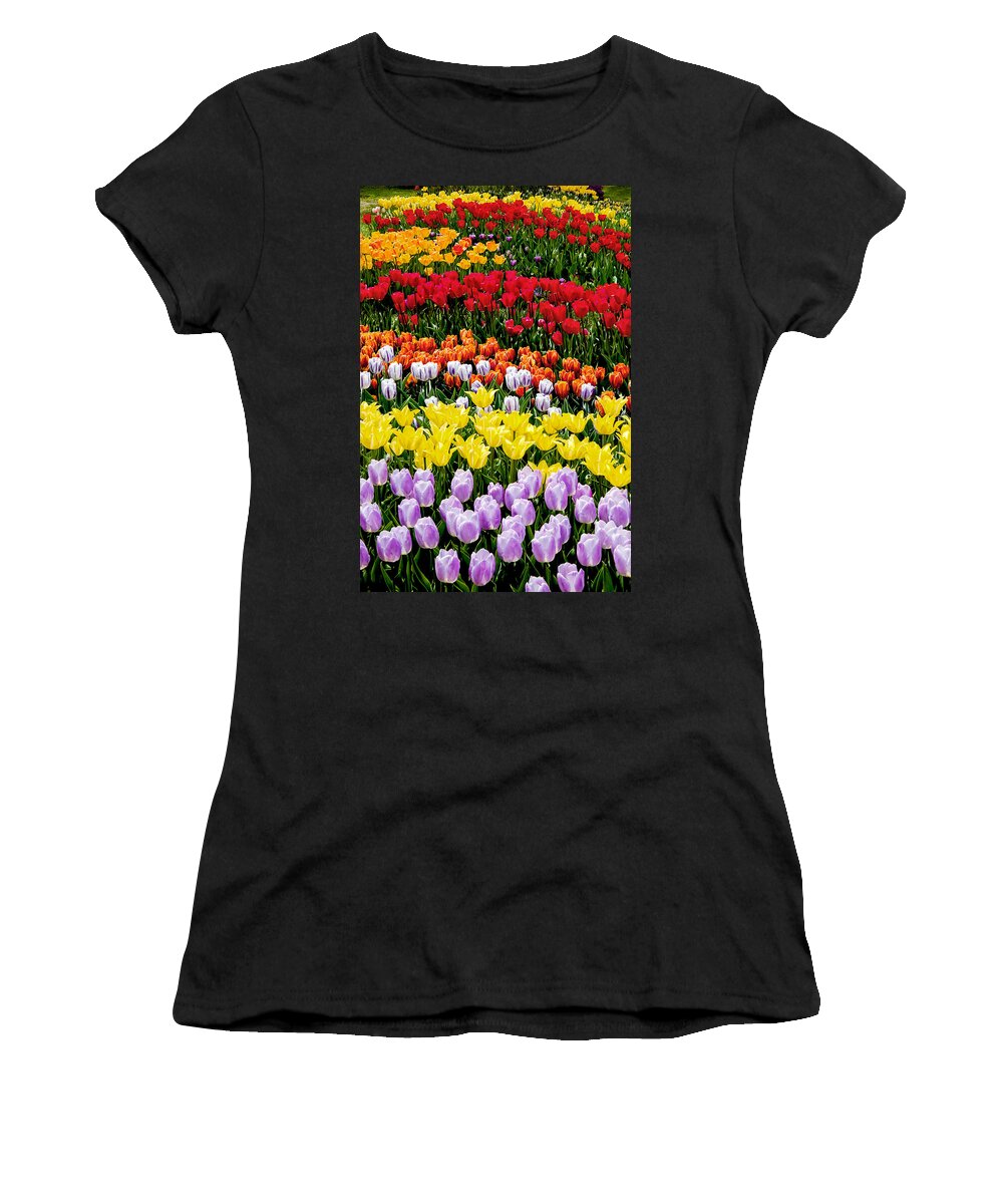 Garden Women's T-Shirt featuring the photograph Tulips by Greg Fortier