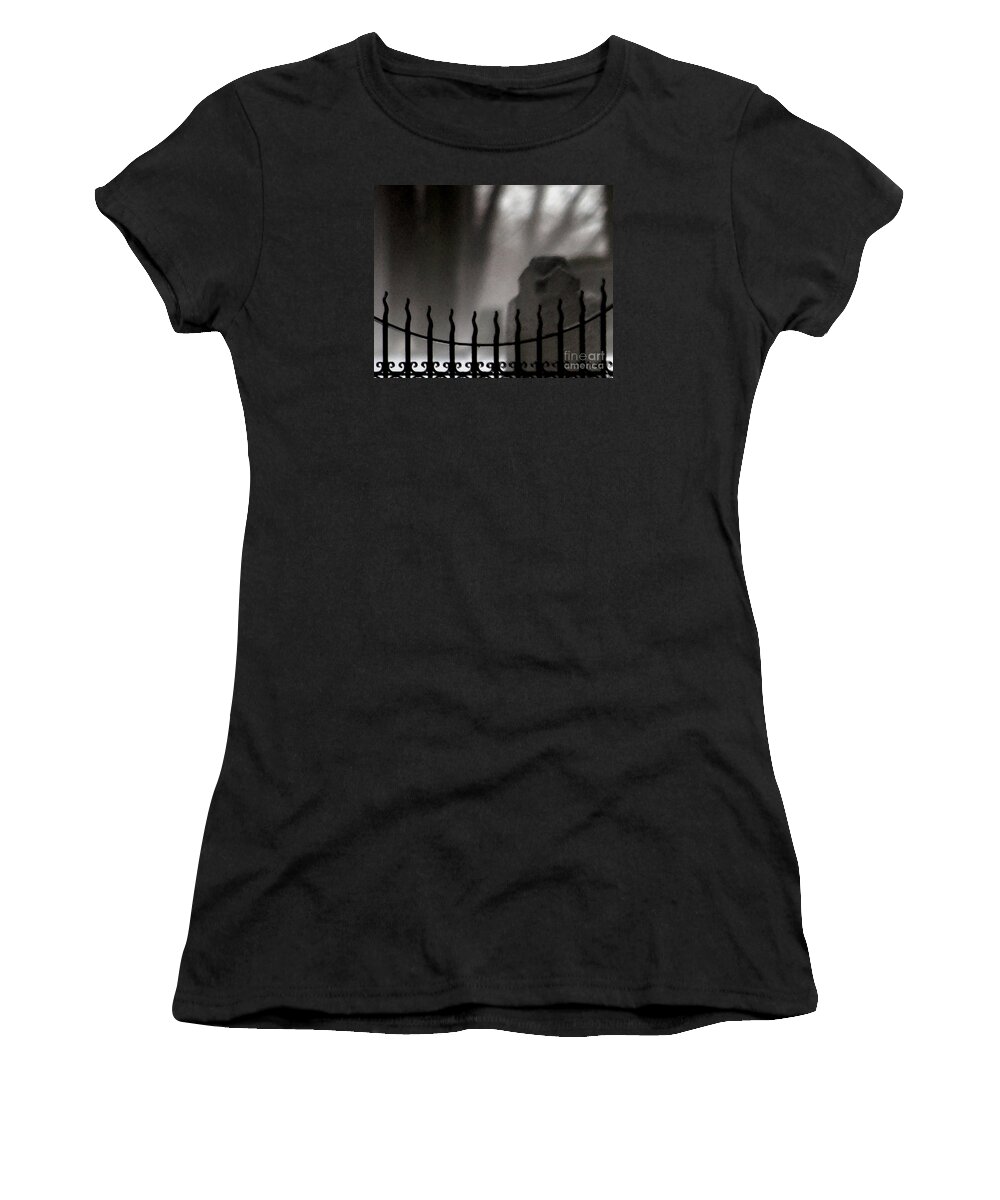 Cemetery Women's T-Shirt featuring the photograph Twilight Beyond Grace by Linda Shafer