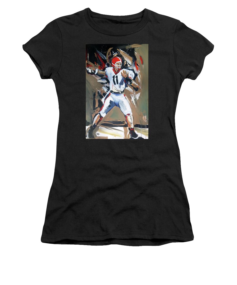 Uga From Women's T-Shirt featuring the painting Uga From by John Gholson