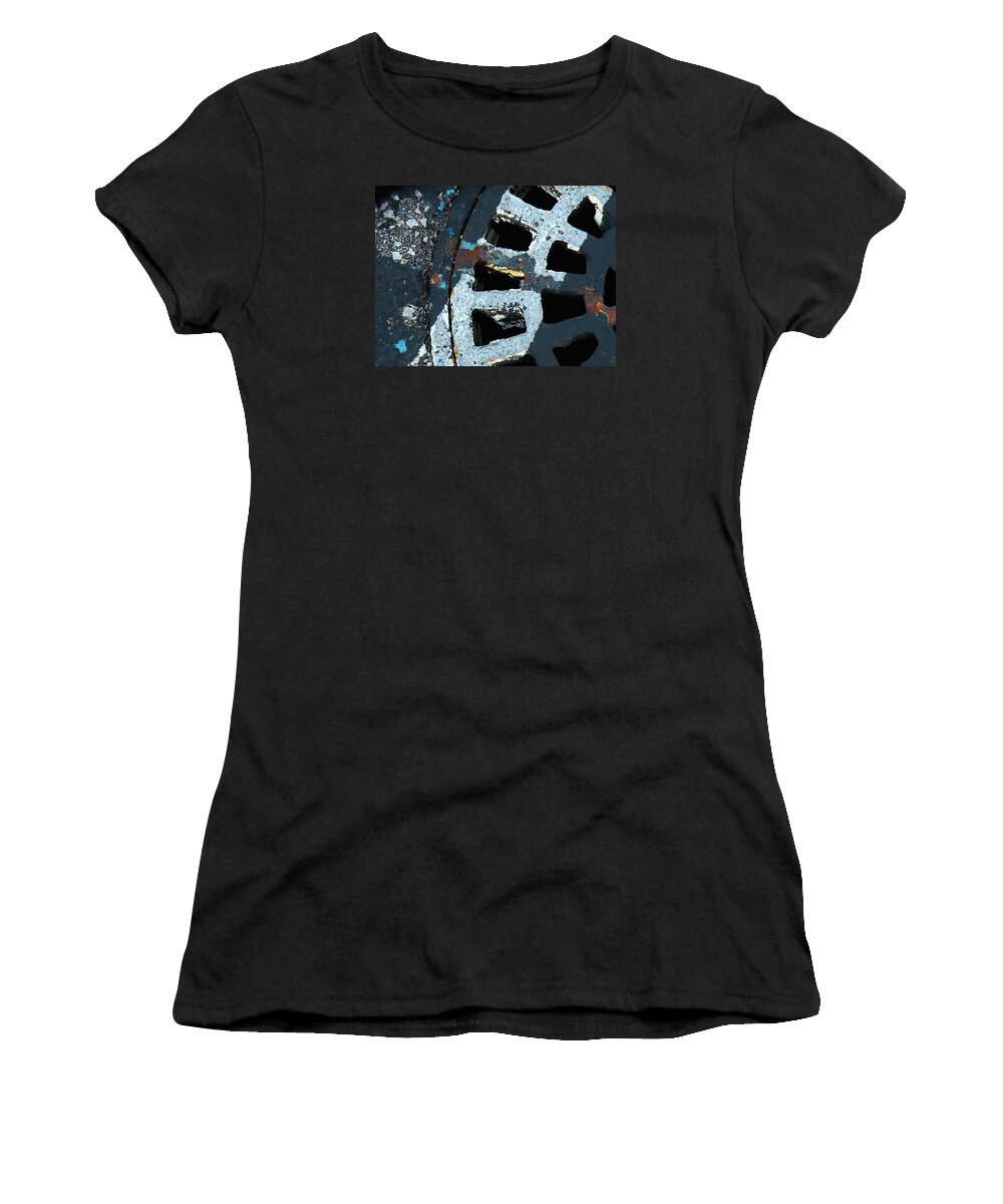 Storm Drain Women's T-Shirt featuring the photograph Unexpected Beauty by Janis Kirstein