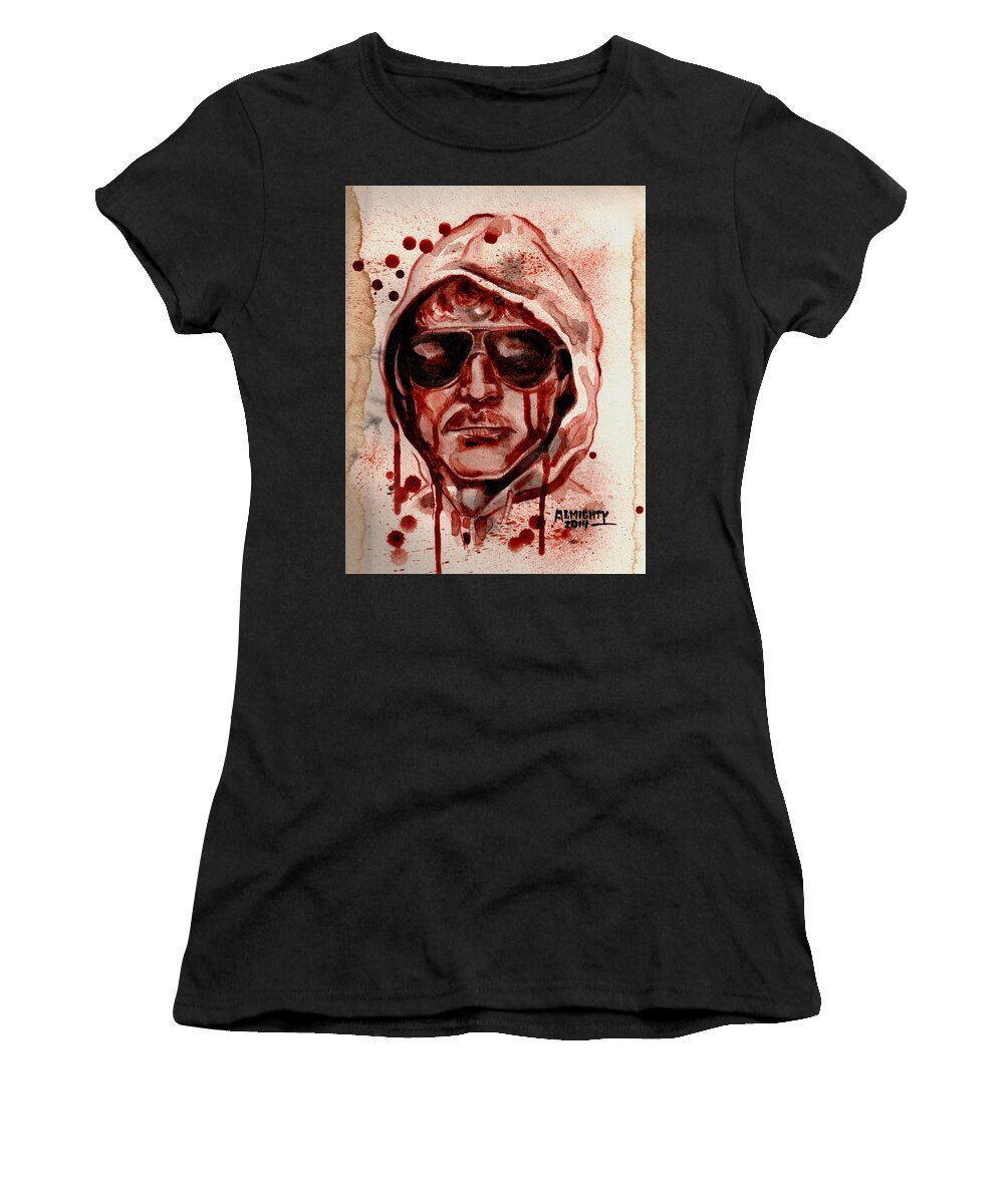 Unibomber Women's T-Shirt featuring the painting Unibomber by Ryan Almighty