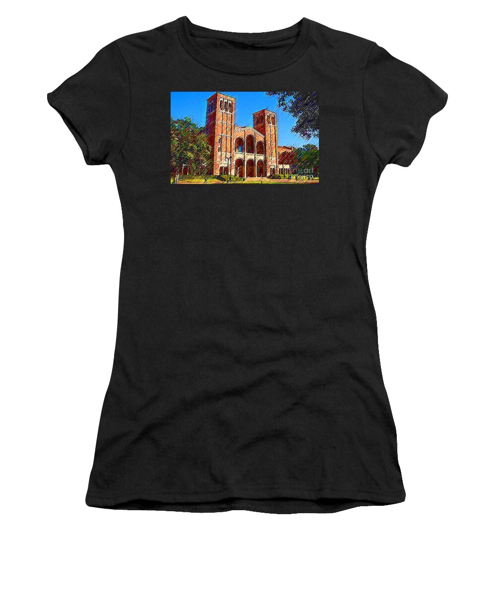 University California Los Angles Women's T-Shirt featuring the painting Ucla by DJ Fessenden