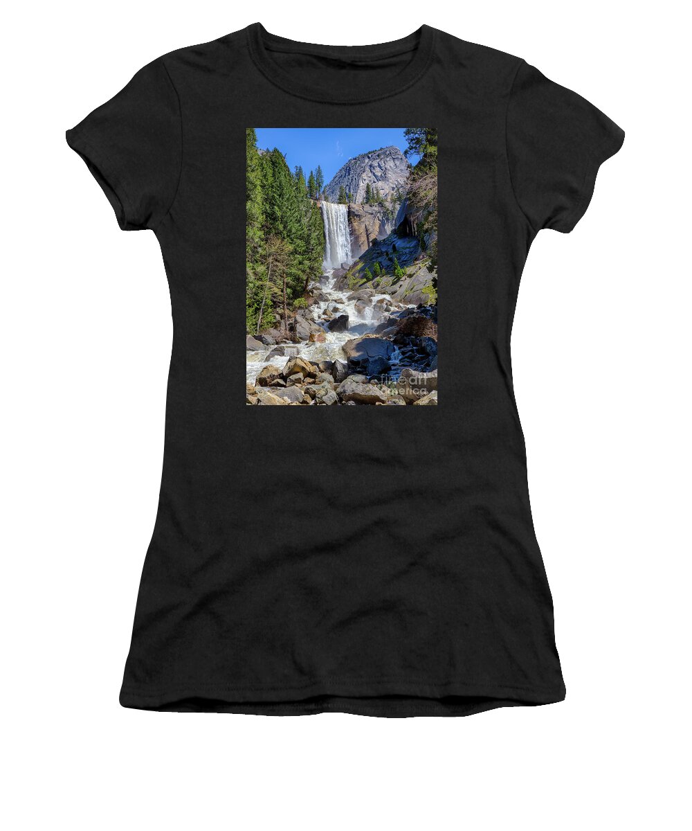 Yosemite Women's T-Shirt featuring the photograph Vernal Falls In The Spring by Mimi Ditchie