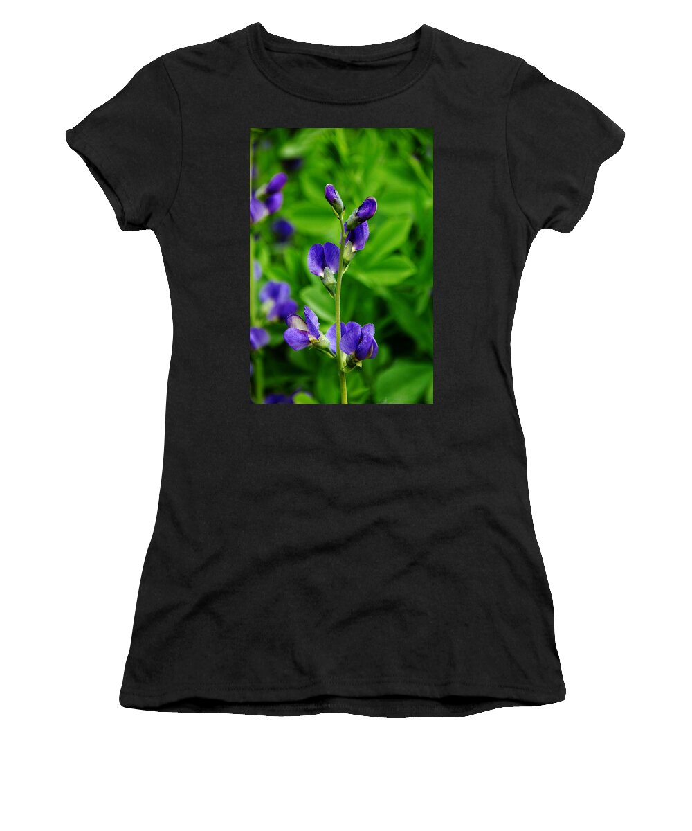 Indigo Women's T-Shirt featuring the photograph Violet Blue by Debbie Oppermann