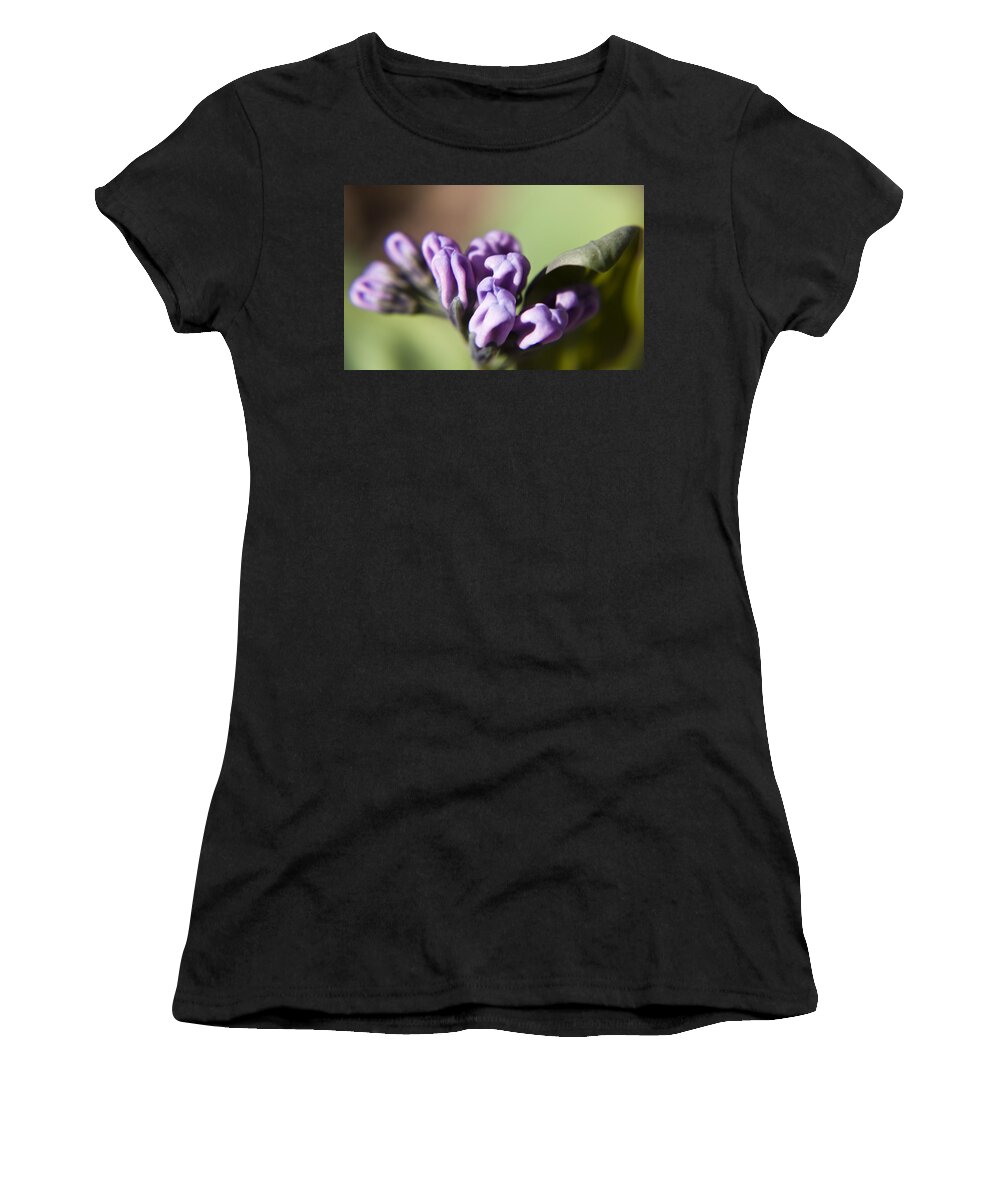 Virginia Women's T-Shirt featuring the photograph Virginia Bluebell Buds by Teresa Mucha