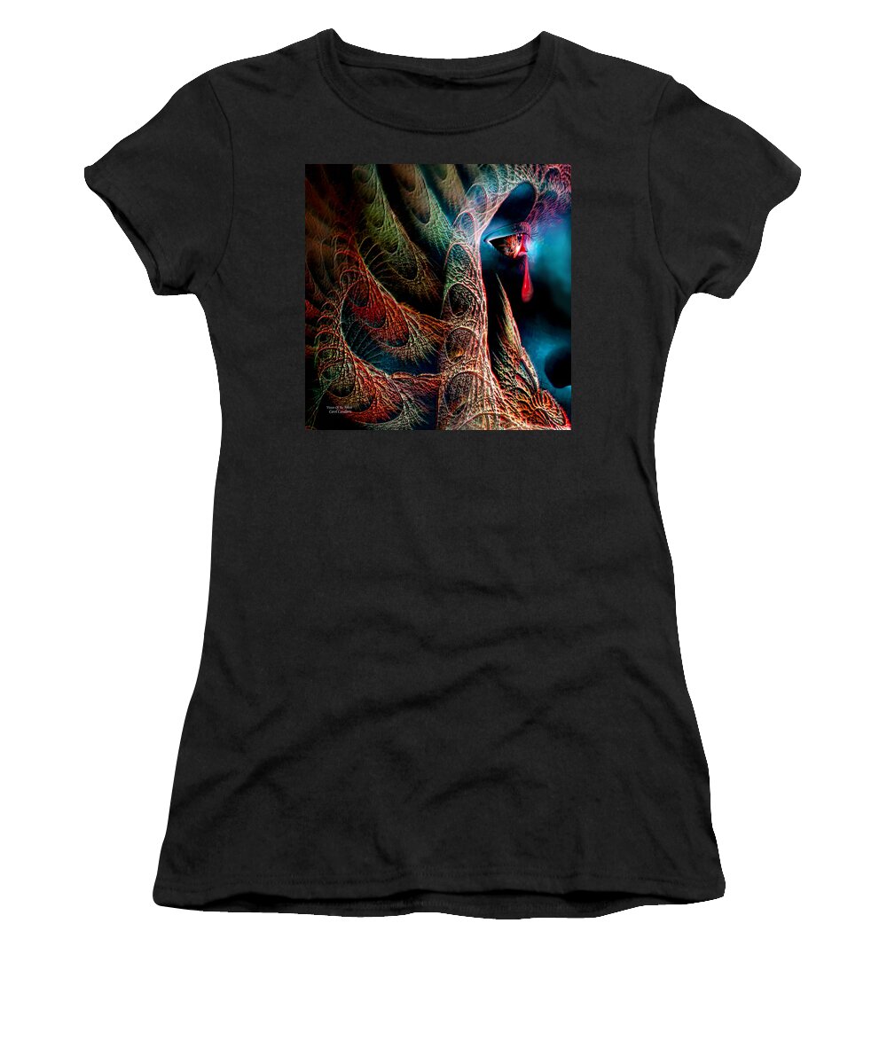 Abstract Art Women's T-Shirt featuring the mixed media Vision Of An Artist by Carol Cavalaris