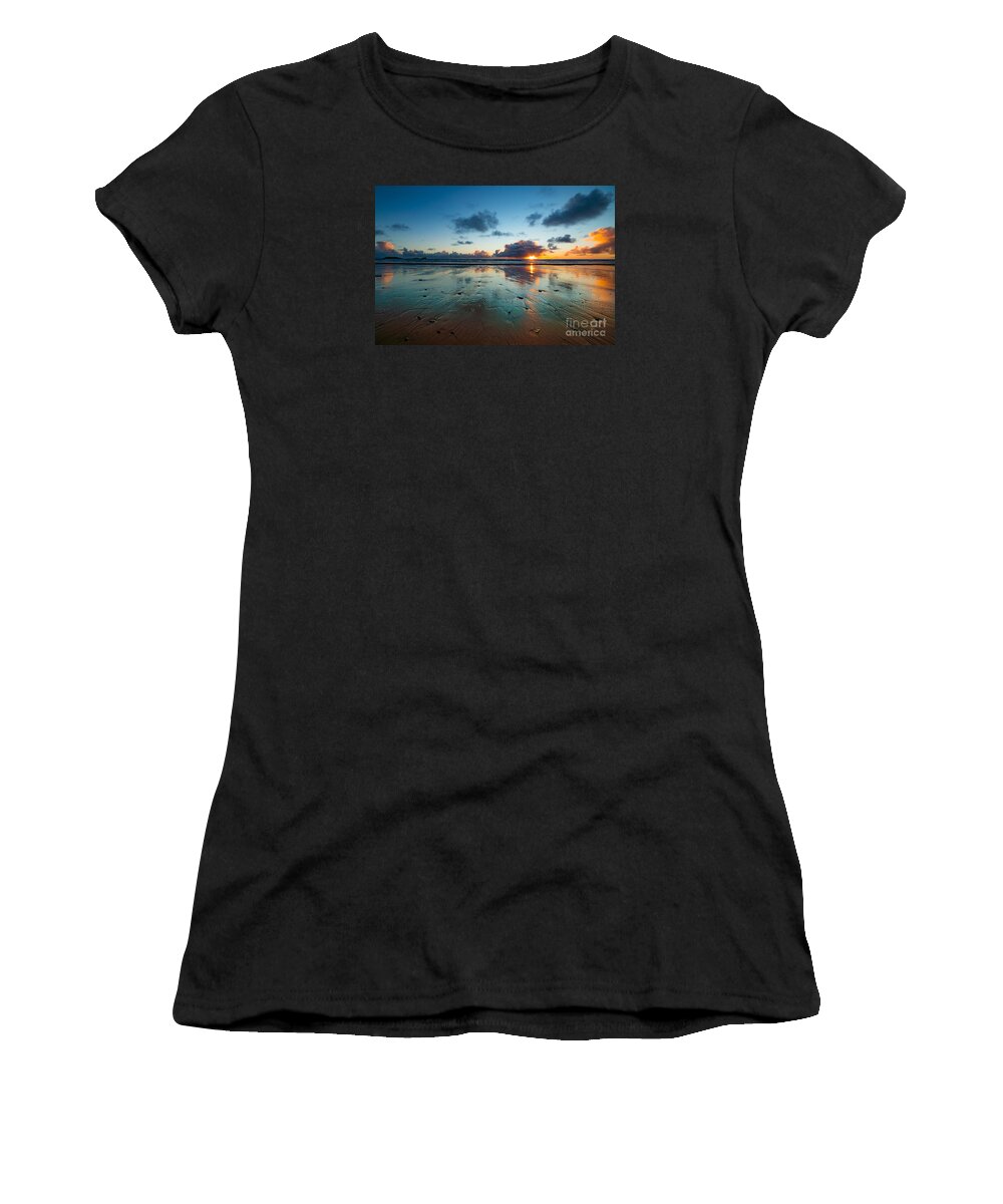 Beach Women's T-Shirt featuring the photograph Wales Gower Coast Summer by Minolta D