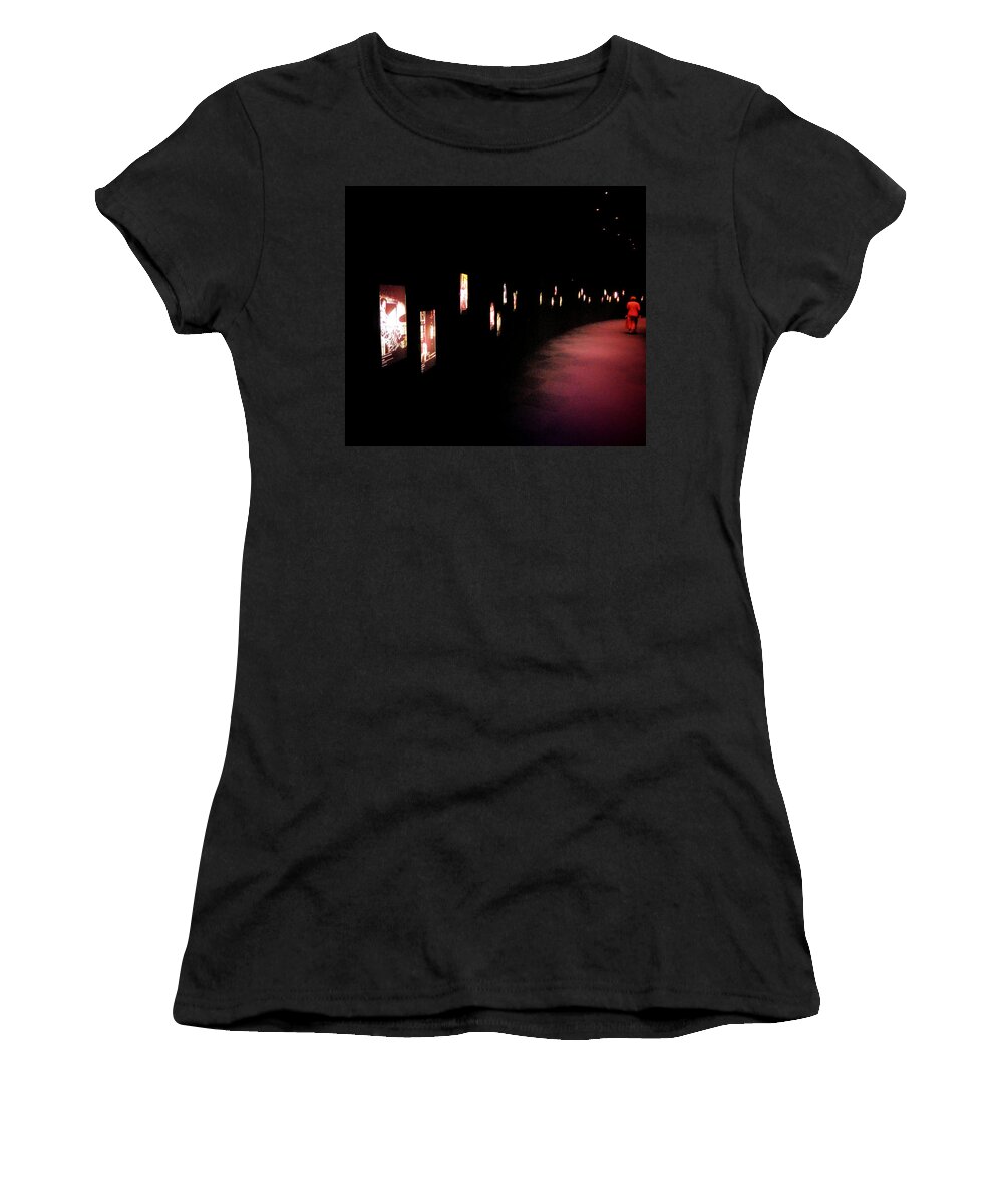 Theatre Women's T-Shirt featuring the photograph Walking Among The Stories by Zinvolle Art