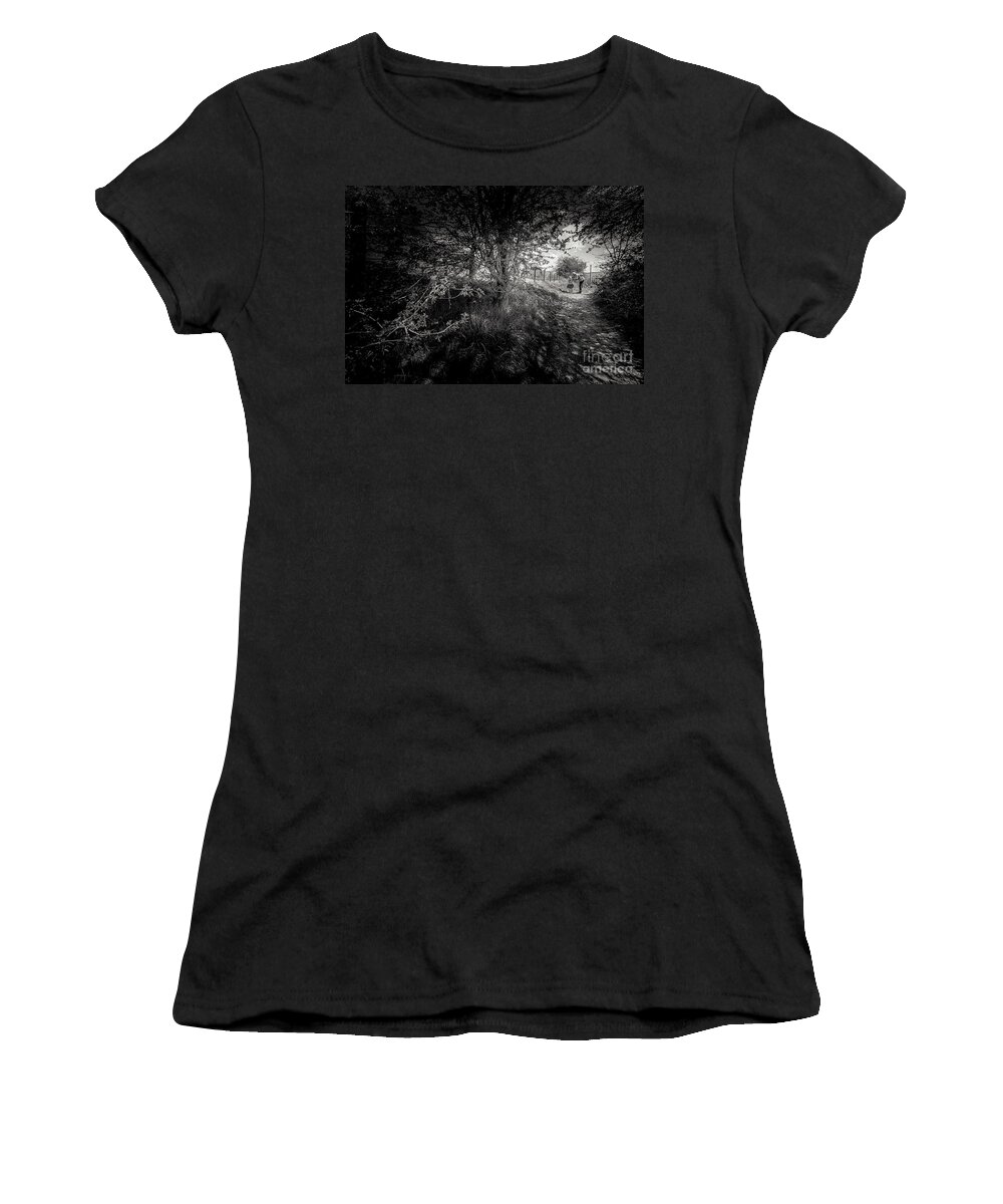 D90 Women's T-Shirt featuring the photograph Walking in Riddlesden by Mariusz Talarek