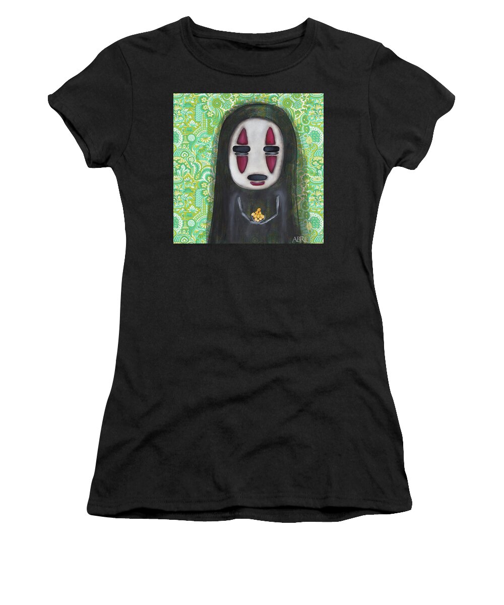 Spirited Away Women's T-Shirt featuring the painting Want Gold by Abril Andrade