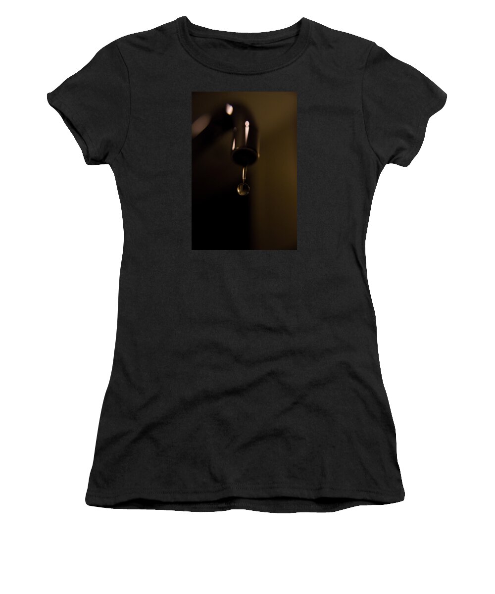 Water Women's T-Shirt featuring the photograph Water droplet by Mike Dunn