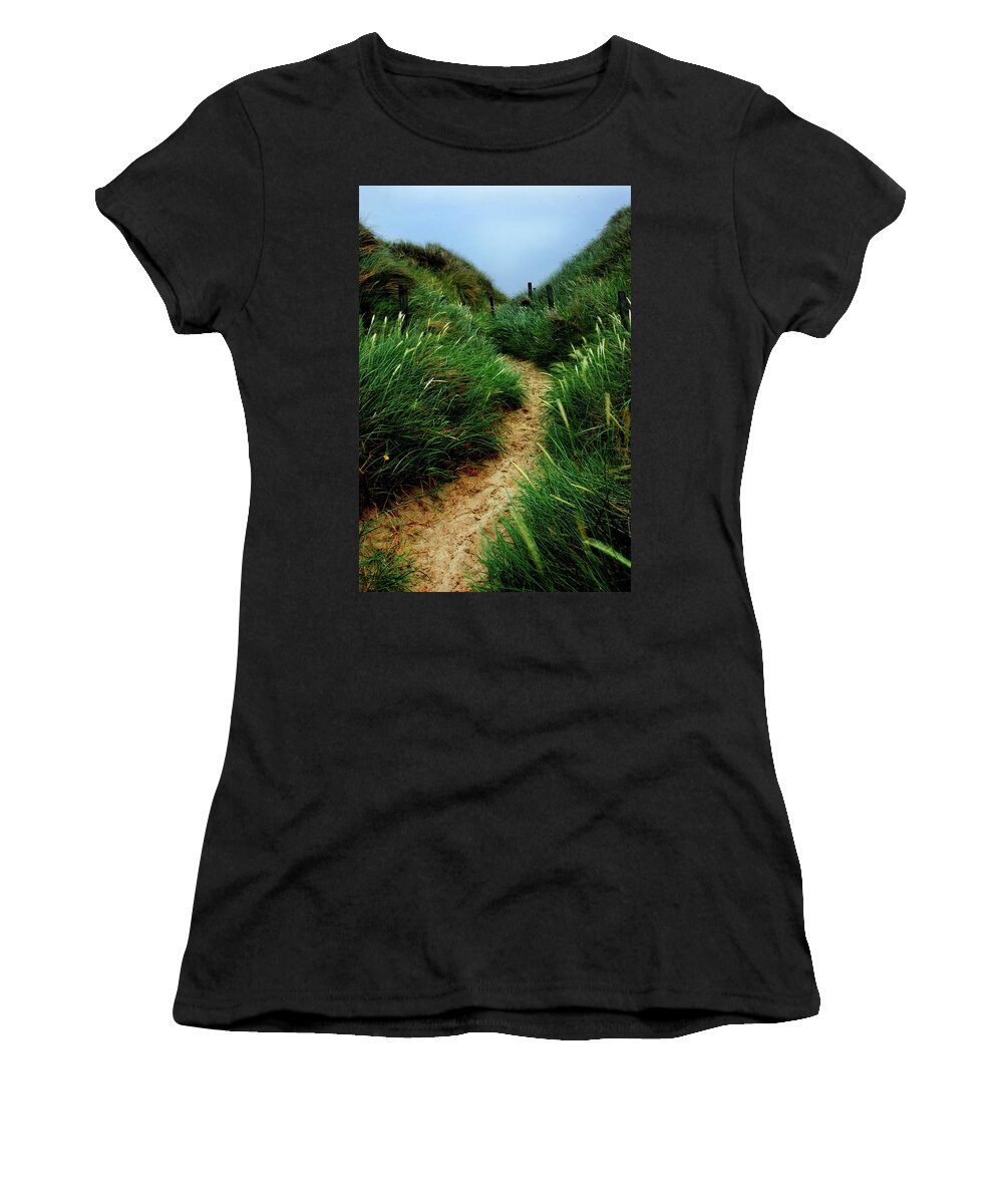 Beach Women's T-Shirt featuring the photograph Way Through The Dunes by Hannes Cmarits