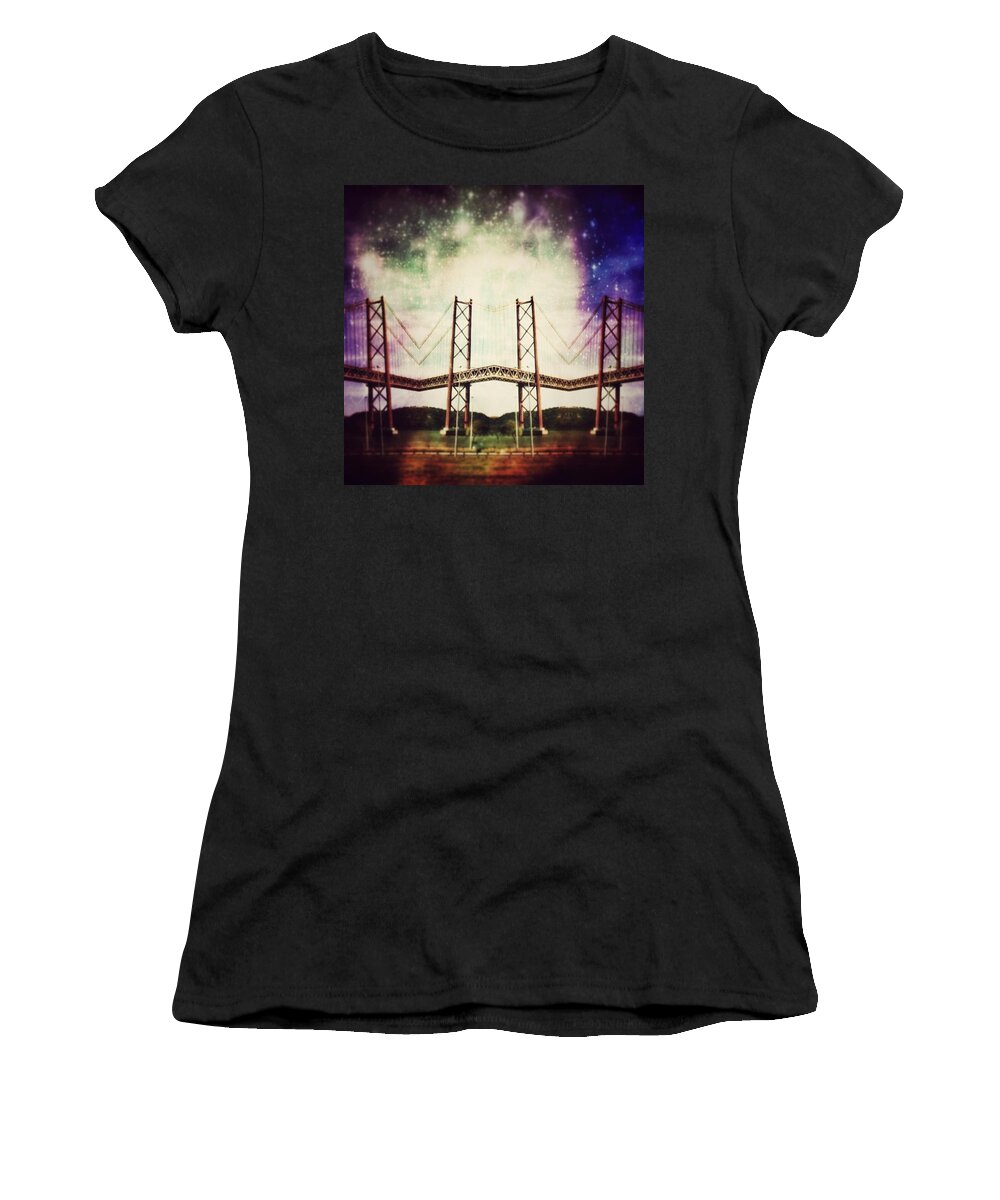 Bridge Women's T-Shirt featuring the photograph Way To The Stars by Jorge Ferreira