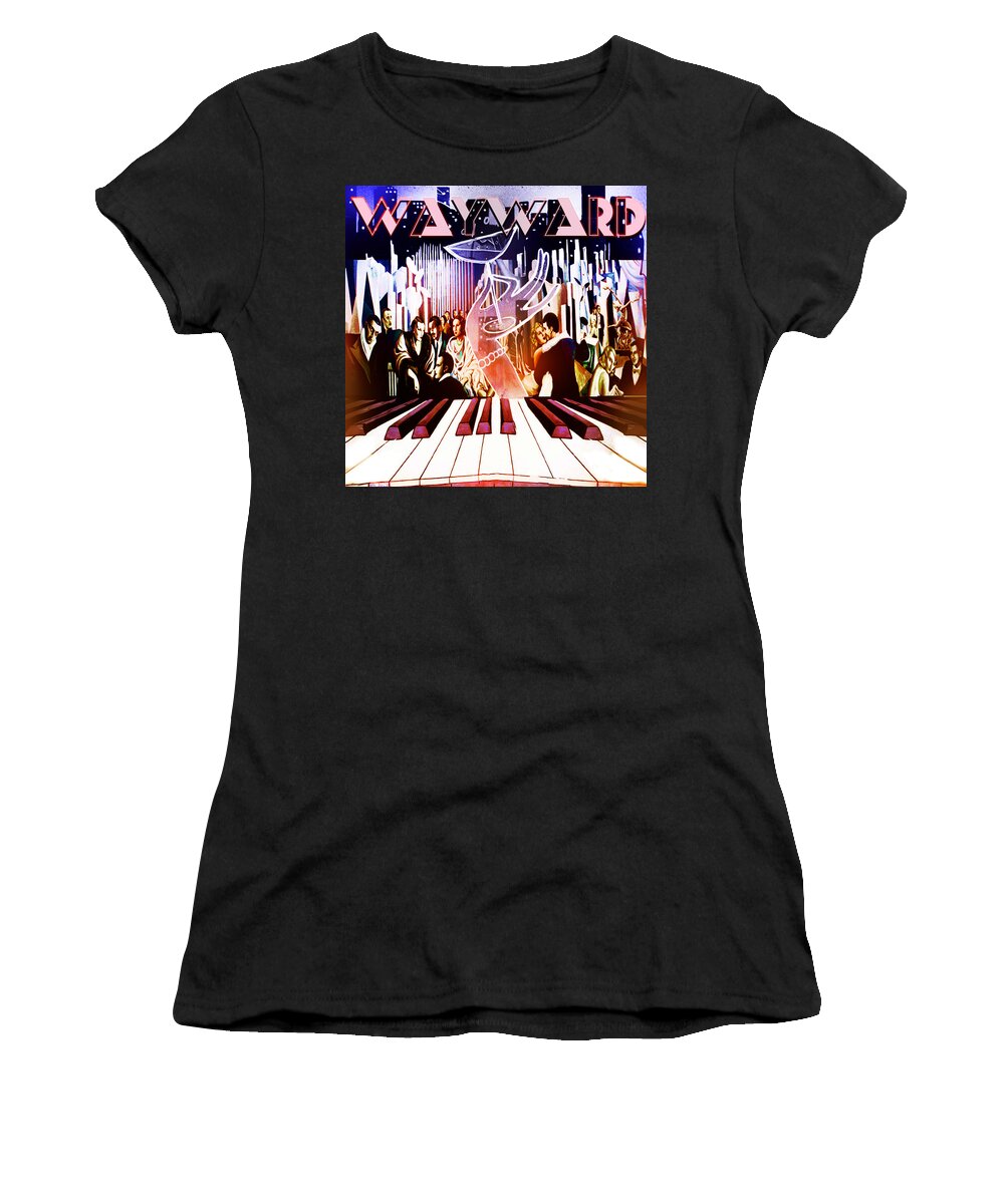 Art Deco Women's T-Shirt featuring the painting Wayward by John Gholson