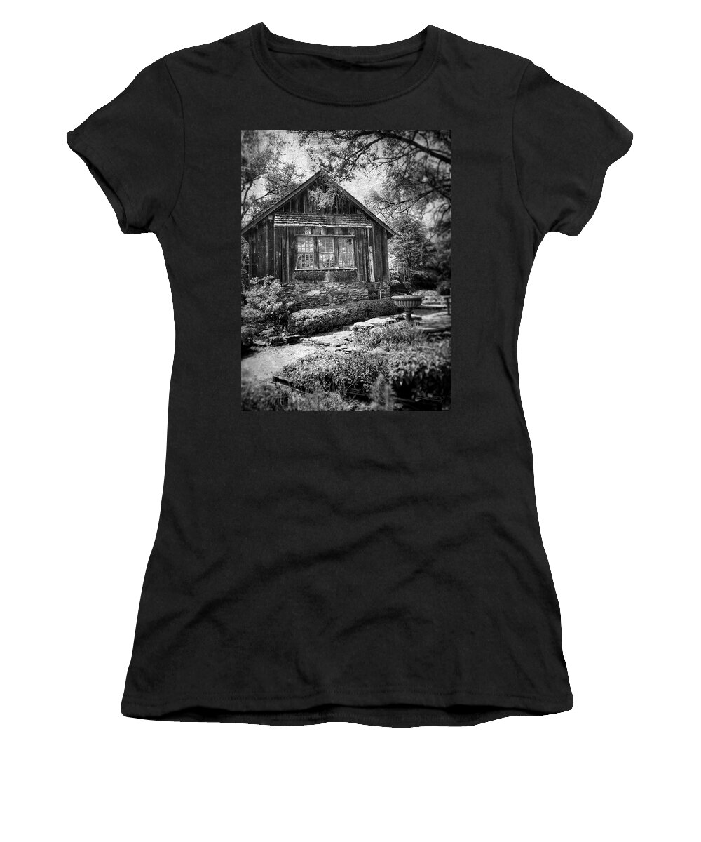 Black And White Photograph Women's T-Shirt featuring the photograph Weathered With Time by Jill Love